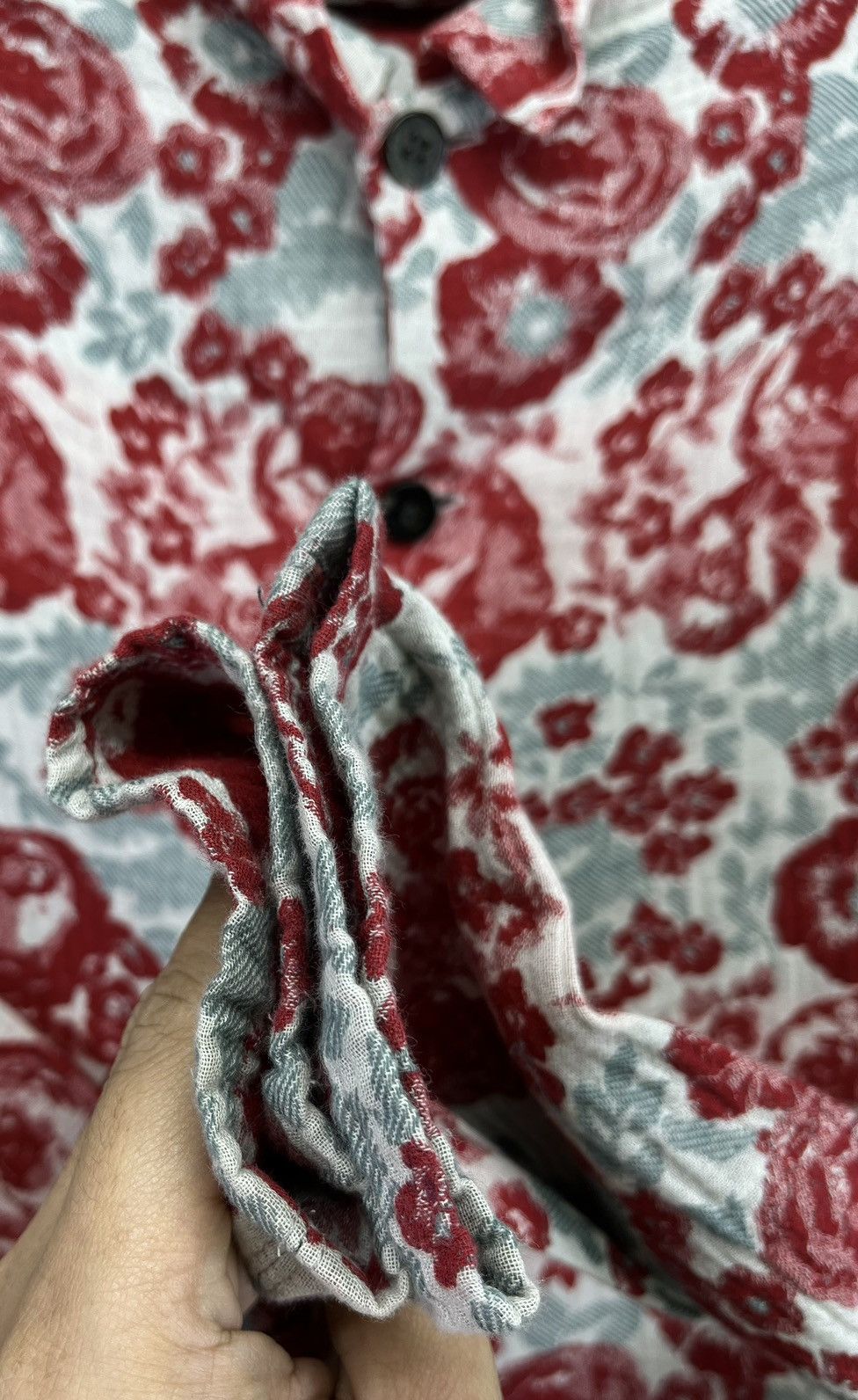 Flannel Vintage Issey Miyake Plantation Flowers Button Up Flannel Size M / US 6-8 / IT 42-44 - 9 Thumbnail