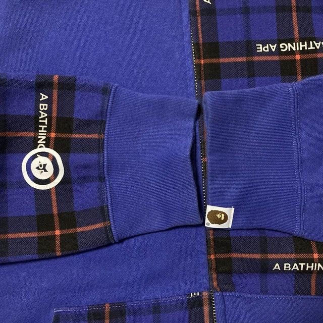 Bape BAPE Check Crazy Shark Full Zip Hoodie a bathing ape Size US XL / EU 56 / 4 - 6 Thumbnail