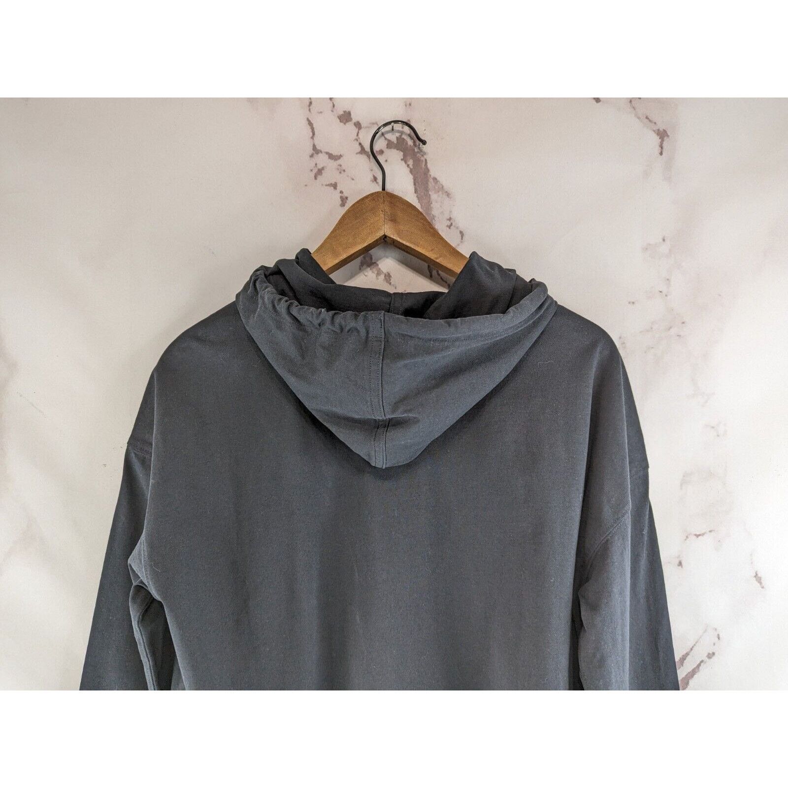 Everlane Everlane Hoodie Womens XS Black Retro Jersey Sweatshirt Size XS / US 0-2 / IT 36-38 - 6 Thumbnail