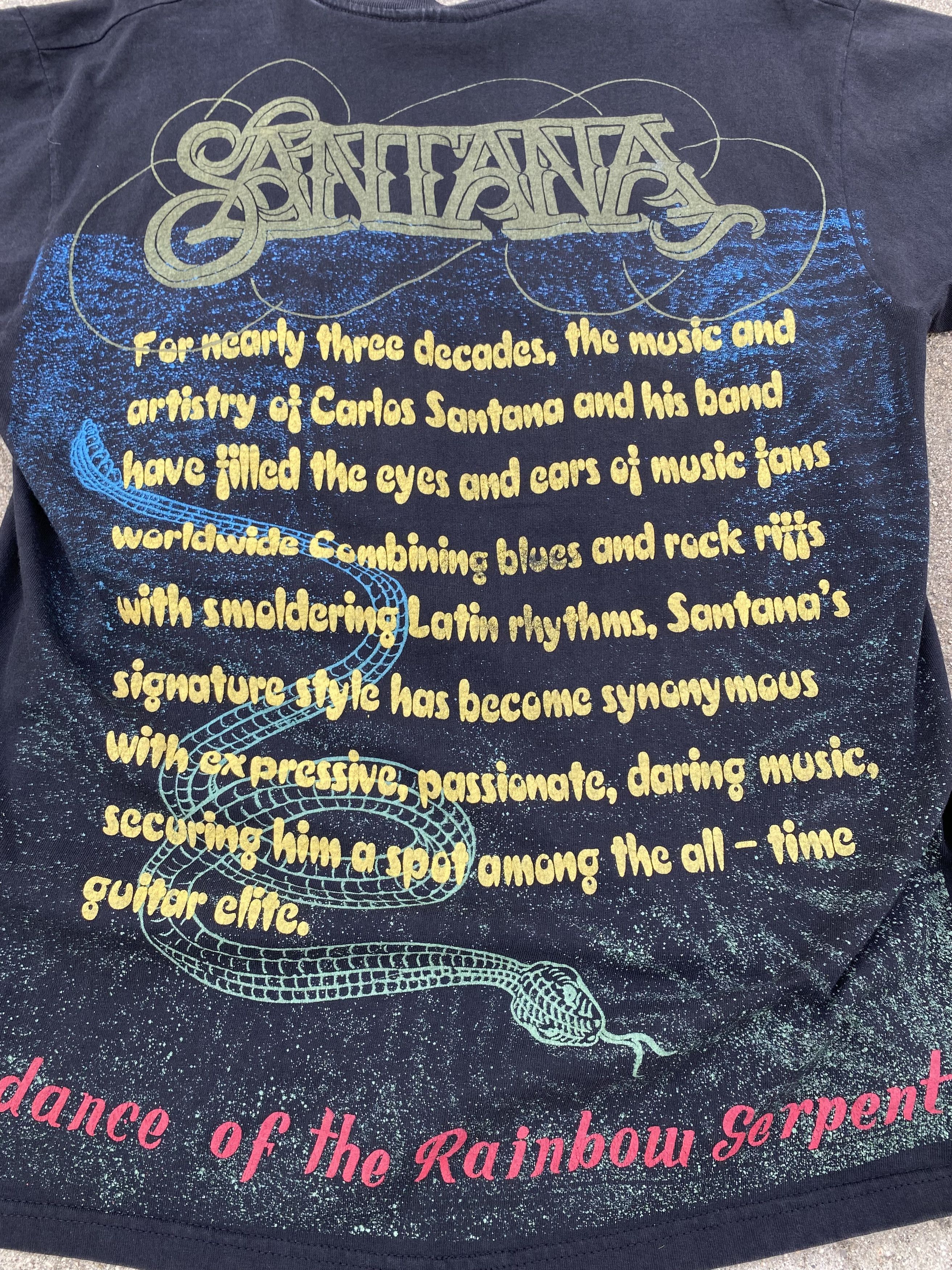Vintage Rare Vintage Carlos Santana Rainbow Serpent Shirt Size US XL / EU 56 / 4 - 6 Thumbnail