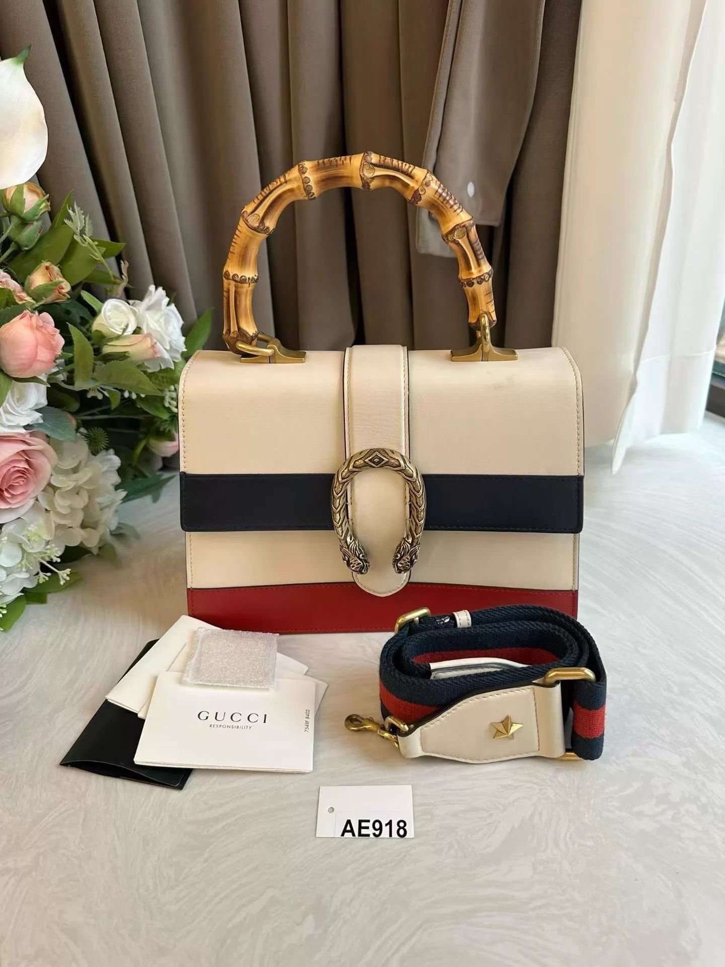 Gucci GUCCI Dionysus Bamboo 3-Tone Bag Medium Excellent Size ONE SIZE - 1 Thumbnail