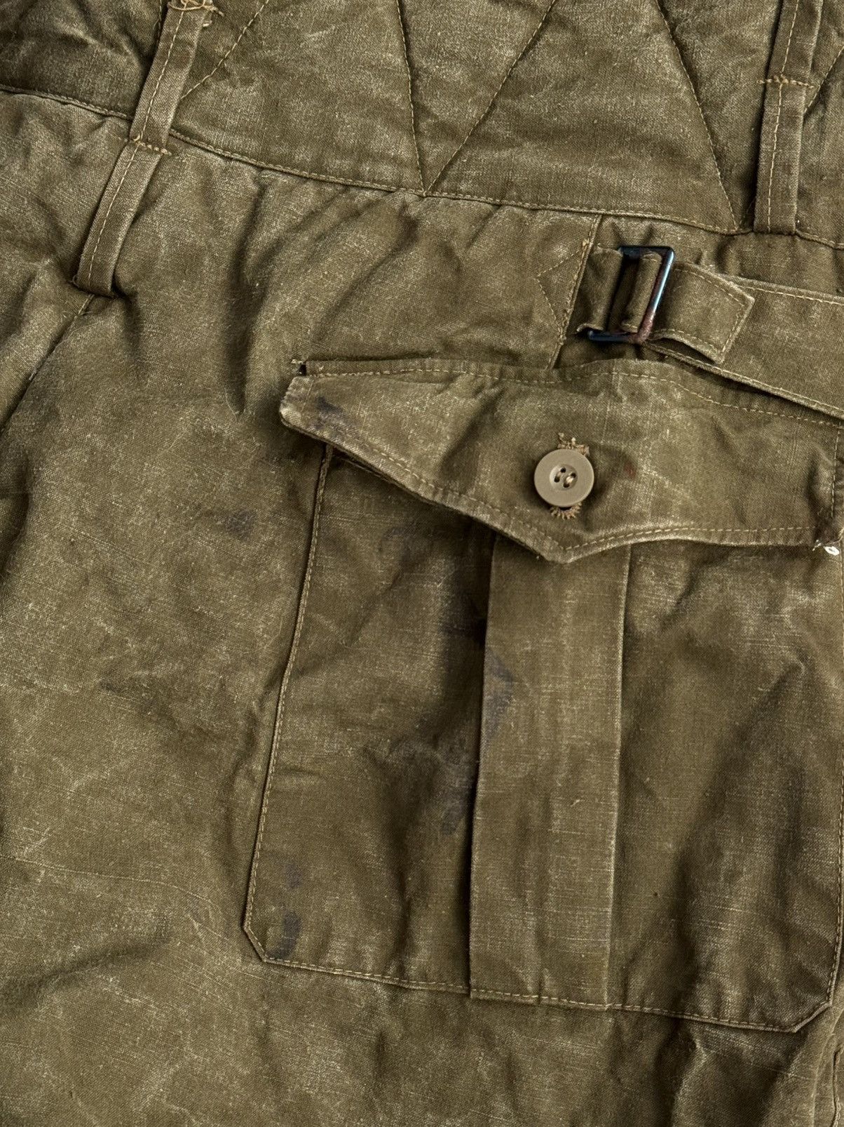 Vintage 1950s Czechoslovakian Air Force Mracky Camo Reversible Pants Size US 32 / EU 48 - 8 Thumbnail