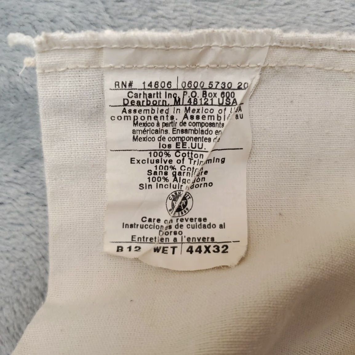 Carhartt VINTAGE Carhartt Shorts Men 44 Light Brown Canvas Work Chino Cargo B12 WET Jorts Size US 44 / EU 60 - 6 Thumbnail