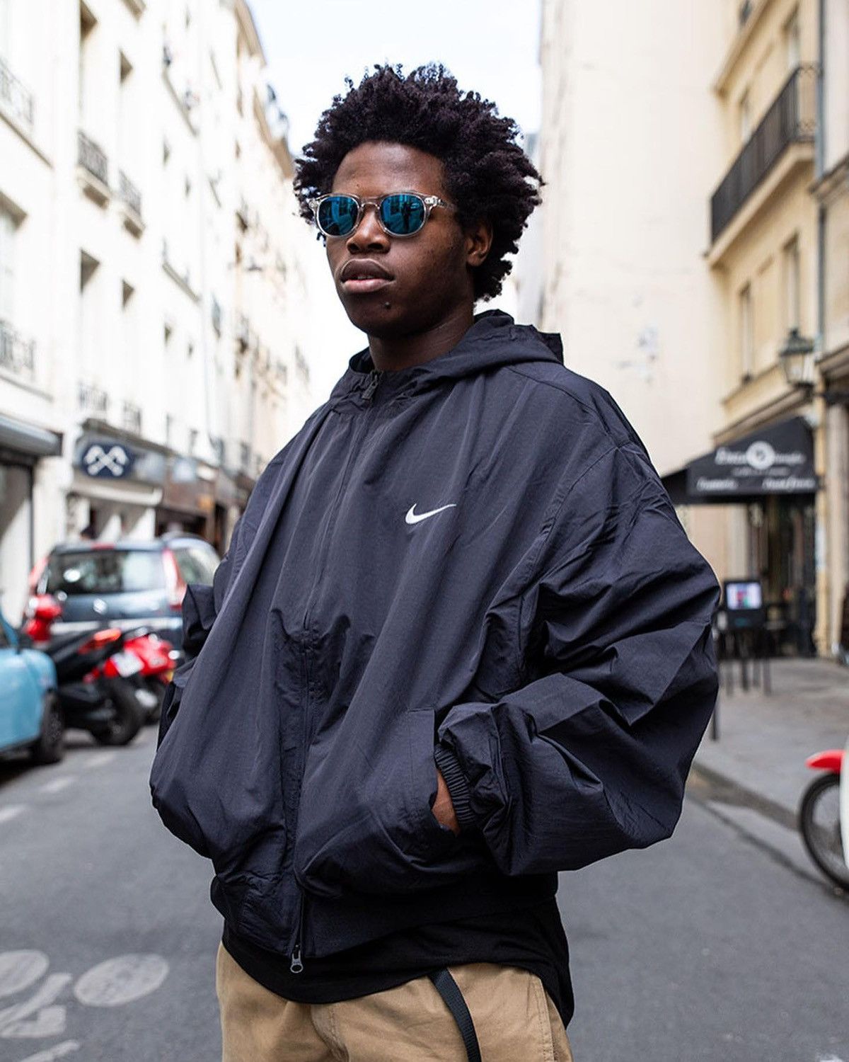 ジャケット・アウター fear of god nike hooded bomber jacket L Nike x Fear Of God Hooded Bomber Jacket Nike