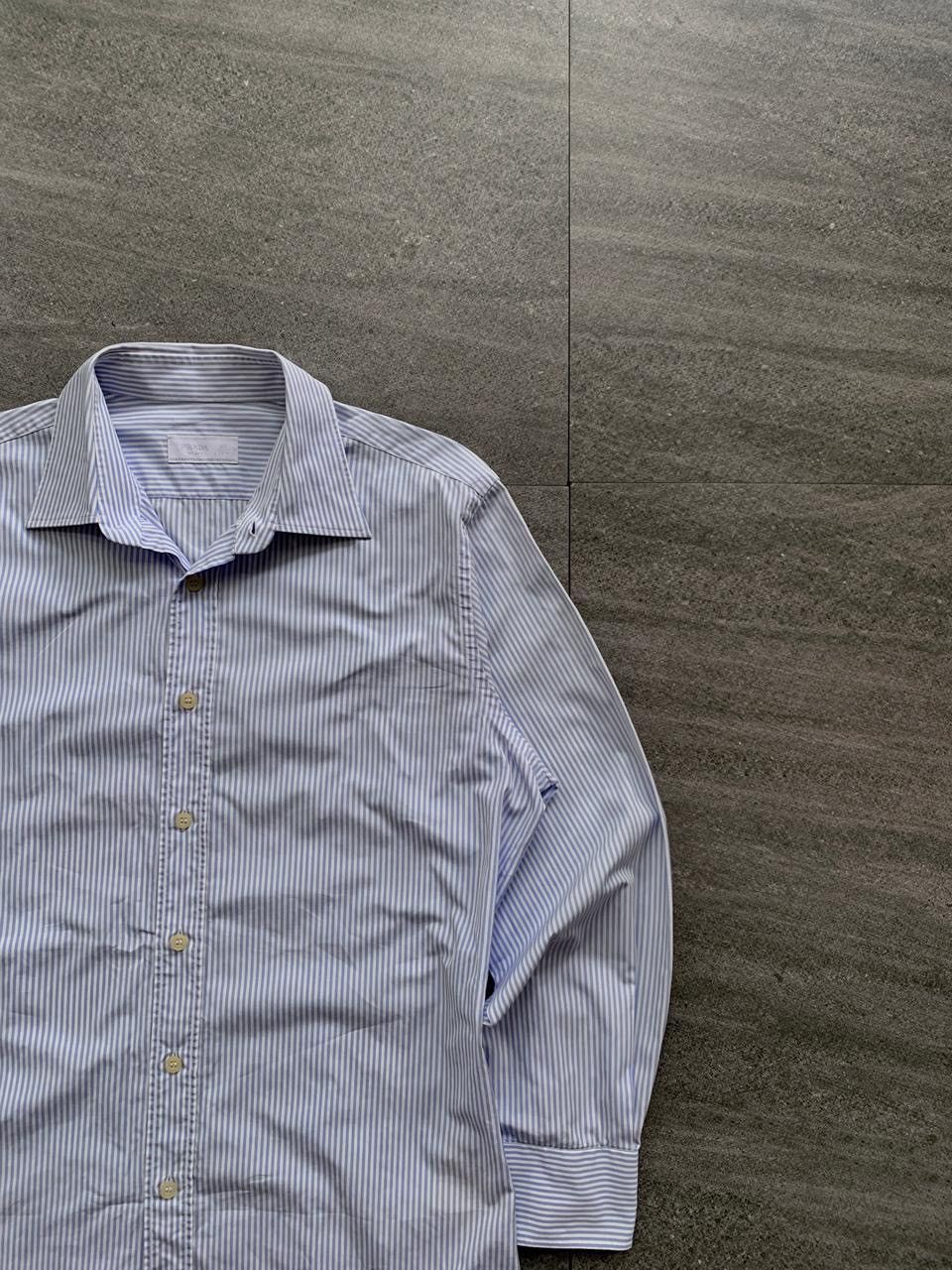 Prada FREE TAX! Striped Slim Ls Shirt Size US L / EU 52-54 / 3 - 2 Thumbnail