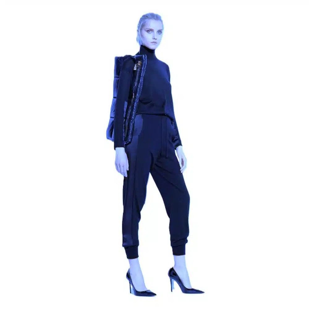 Tom Ford o1loc1c0924 PAK062 Cashmere Sweatpant in Dark Blue Size 25" / US 0 / IT 36 - 2 Thumbnail
