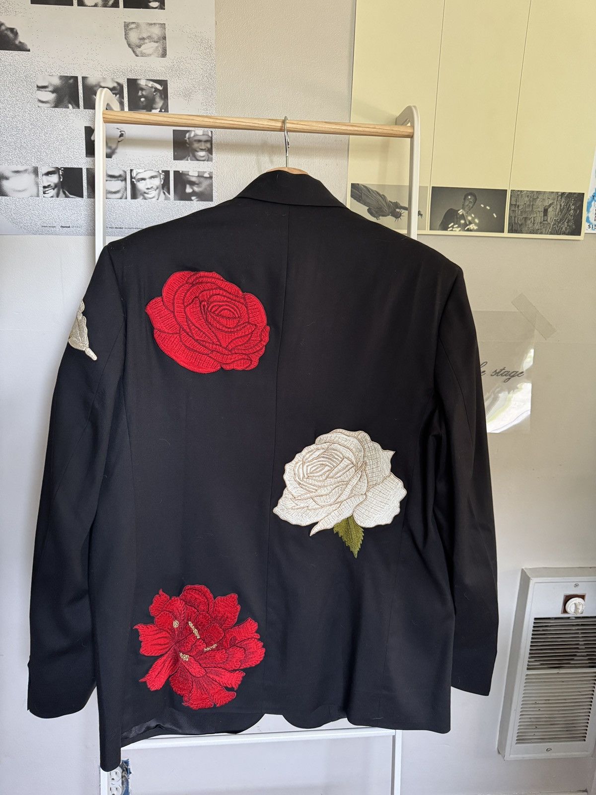 Bode Perte D'ego Hand Embroidered Floral Blazer Size 44R - 3 Thumbnail