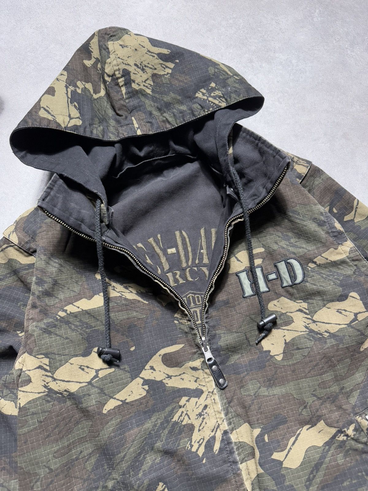Harley Davidson Harley Davidson Jacket Reversible 90s Bomber Man Woman Boxy Size US S / EU 44-46 / 1 - 8 Thumbnail