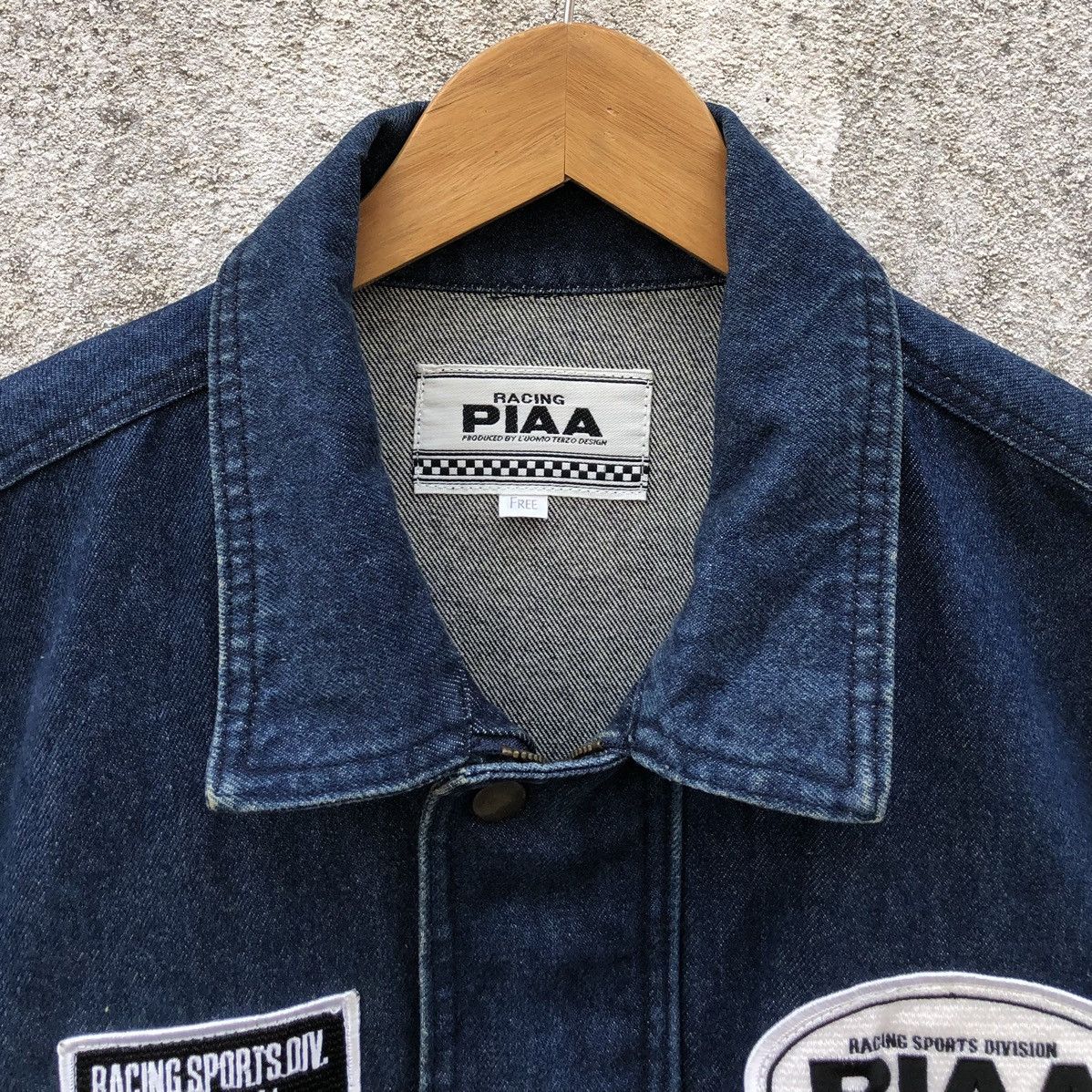 Sports Specialties Vintage PIAA RACING F-1 Denim Logo Jacket with Patch Size US XL / EU 56 / 4 - 20 Thumbnail