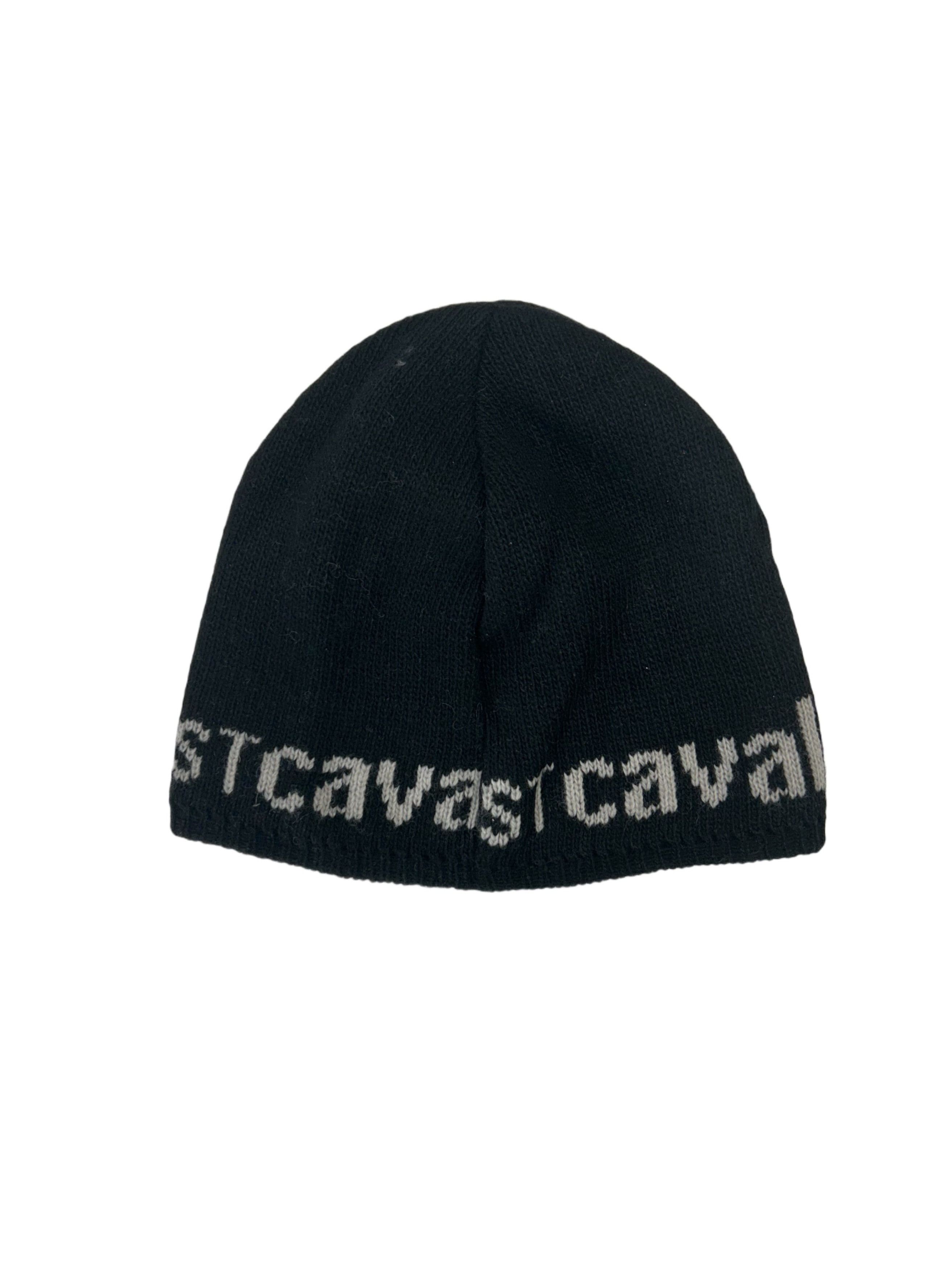 Just Cavalli Just Cavalli Black Wool Beanie With IntarsiaJustCavalli'Logo Size 36 - 2 Thumbnail