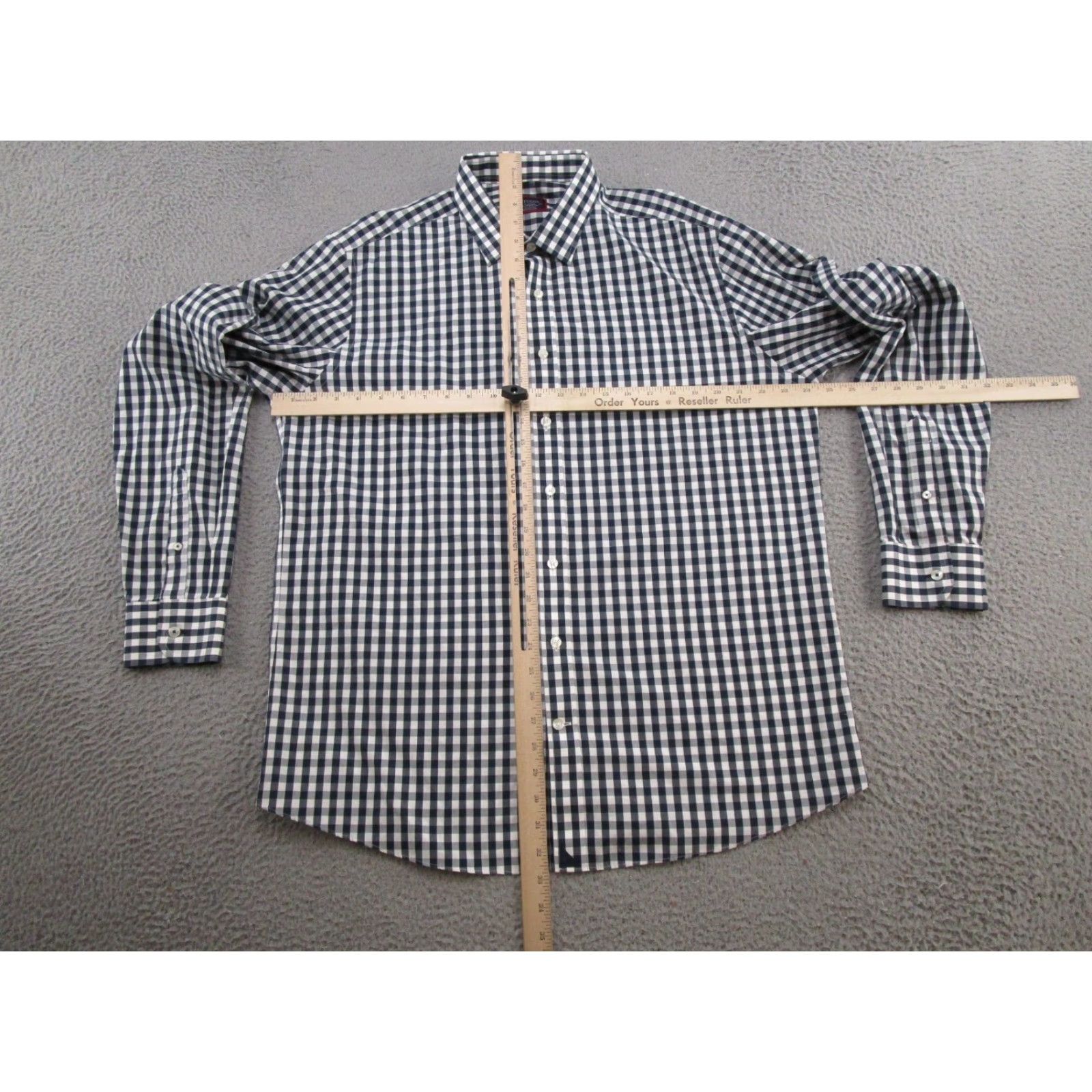 UNTUCKit UNTUCKit Shirt Mens XL Wrinkle Free Plaid Long Sleeve Button Up Pio Cesare Size US XL / EU 56 / 4 - 4 Thumbnail