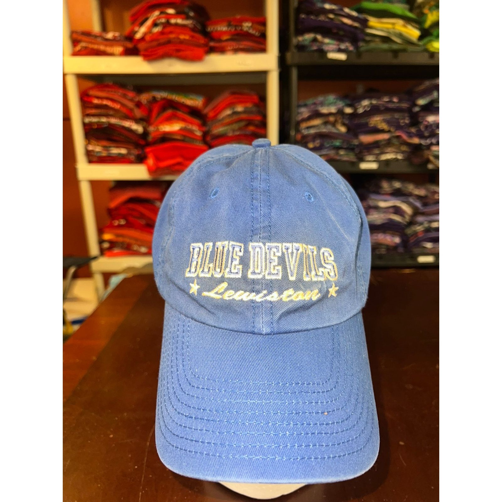 Vintage Vintage Lewiston Hat Blue Devils Cap Headwear OS Size ONE SIZE - 1 Thumbnail