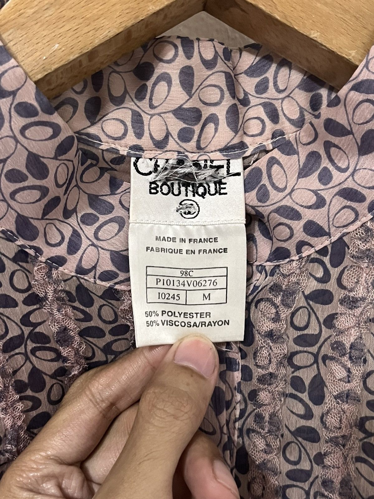 Chanel Vintage 90s Chanel Rayon silk shirt Size XS / US 0-2 / IT 36-38 - 5 Thumbnail