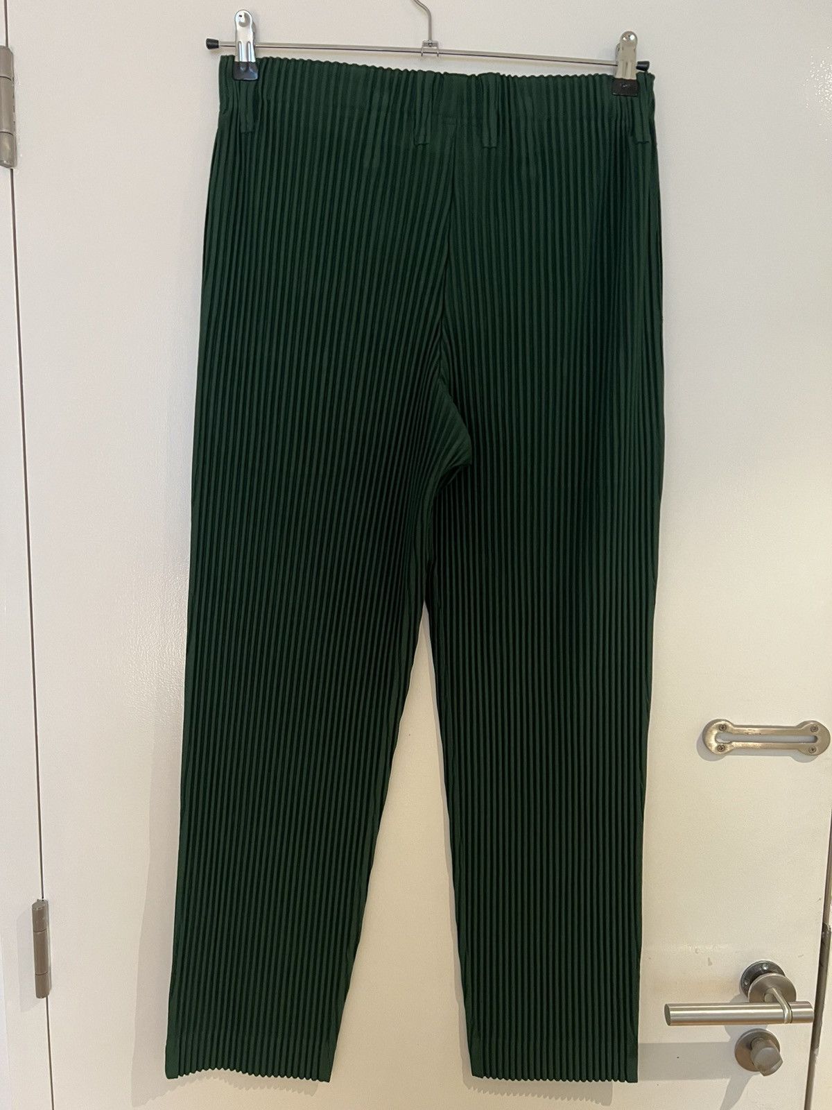 Issey Miyake HOMME PLISSÉ ISSEY MIYAKE Trousers Green Size 2 Medium Size US 33 - 3 Thumbnail