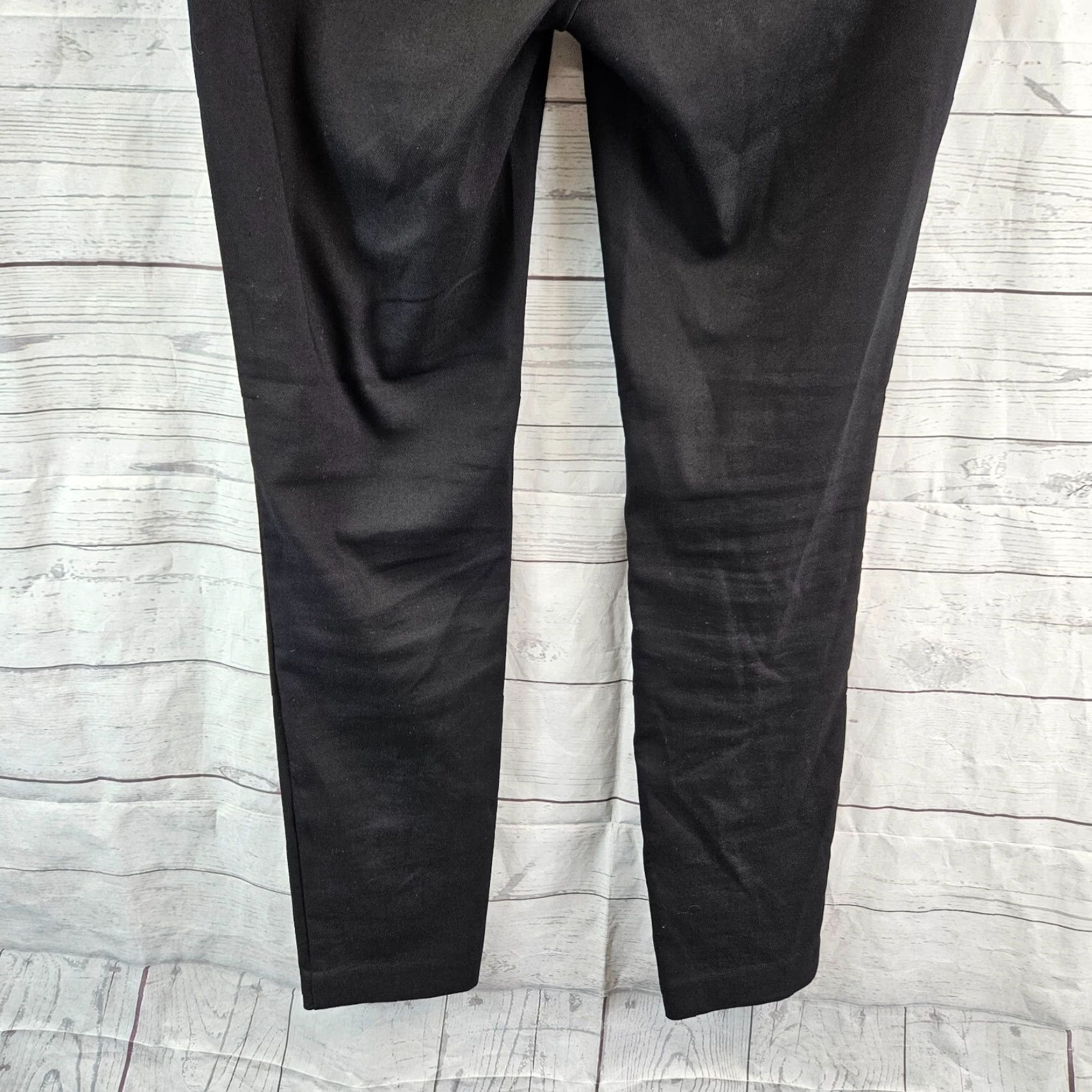 Loft LOFT Womens Skinny Pants Sz 0 Black Mid Rise Cotton Blend Dress Pants Size 25" / US 0 / IT 36 - 5 Thumbnail