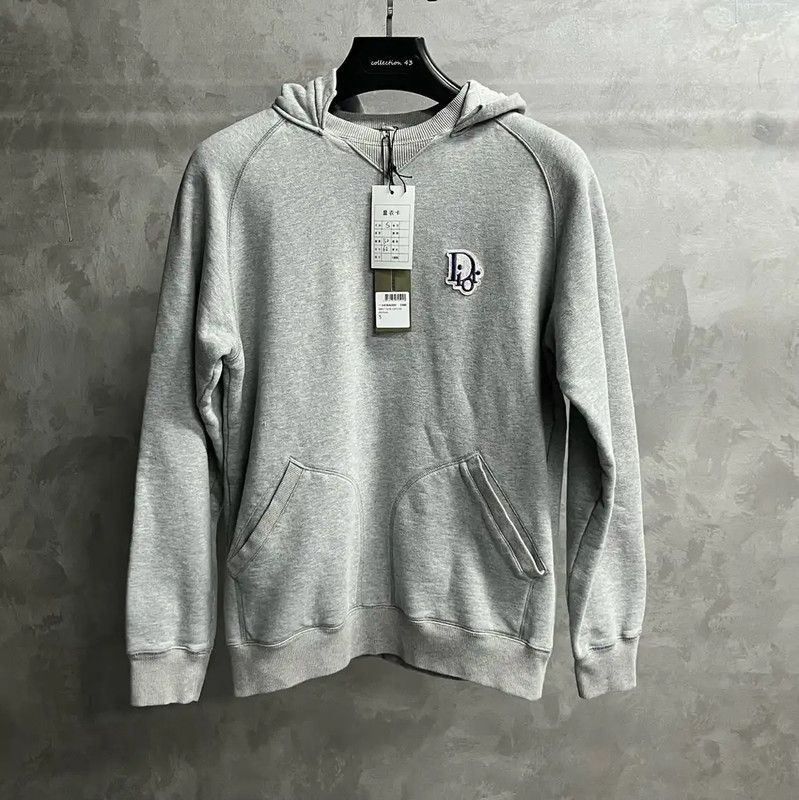 Dior Dior Gray Cotton Men's Hoodie 0089 Size US S / EU 44-46 / 1 - 1 Thumbnail