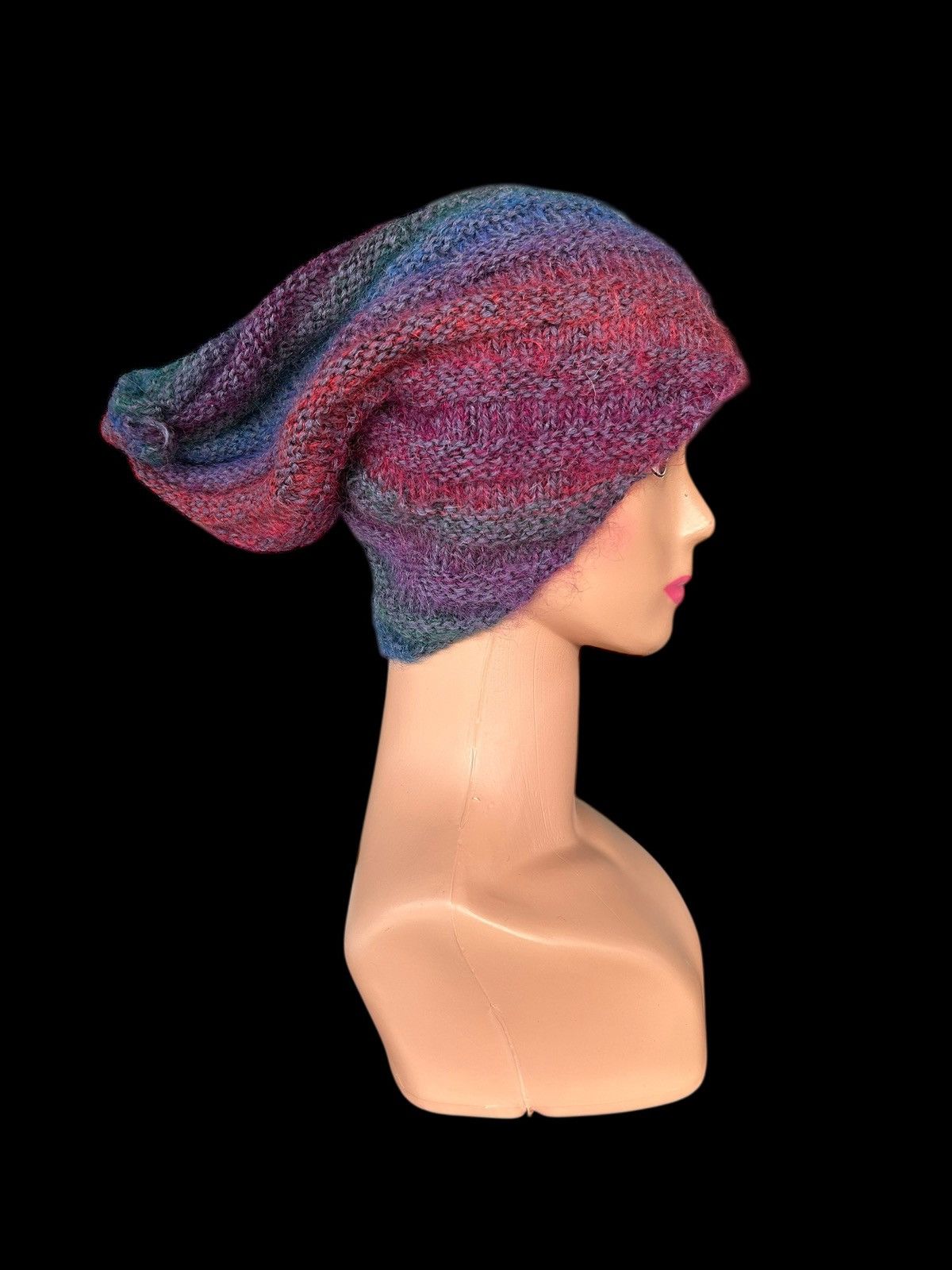 Japanese Brand × Kapital × Vintage Crochet Knitted Handmade Hairy Beanie Hats Size ONE SIZE - 3 Thumbnail