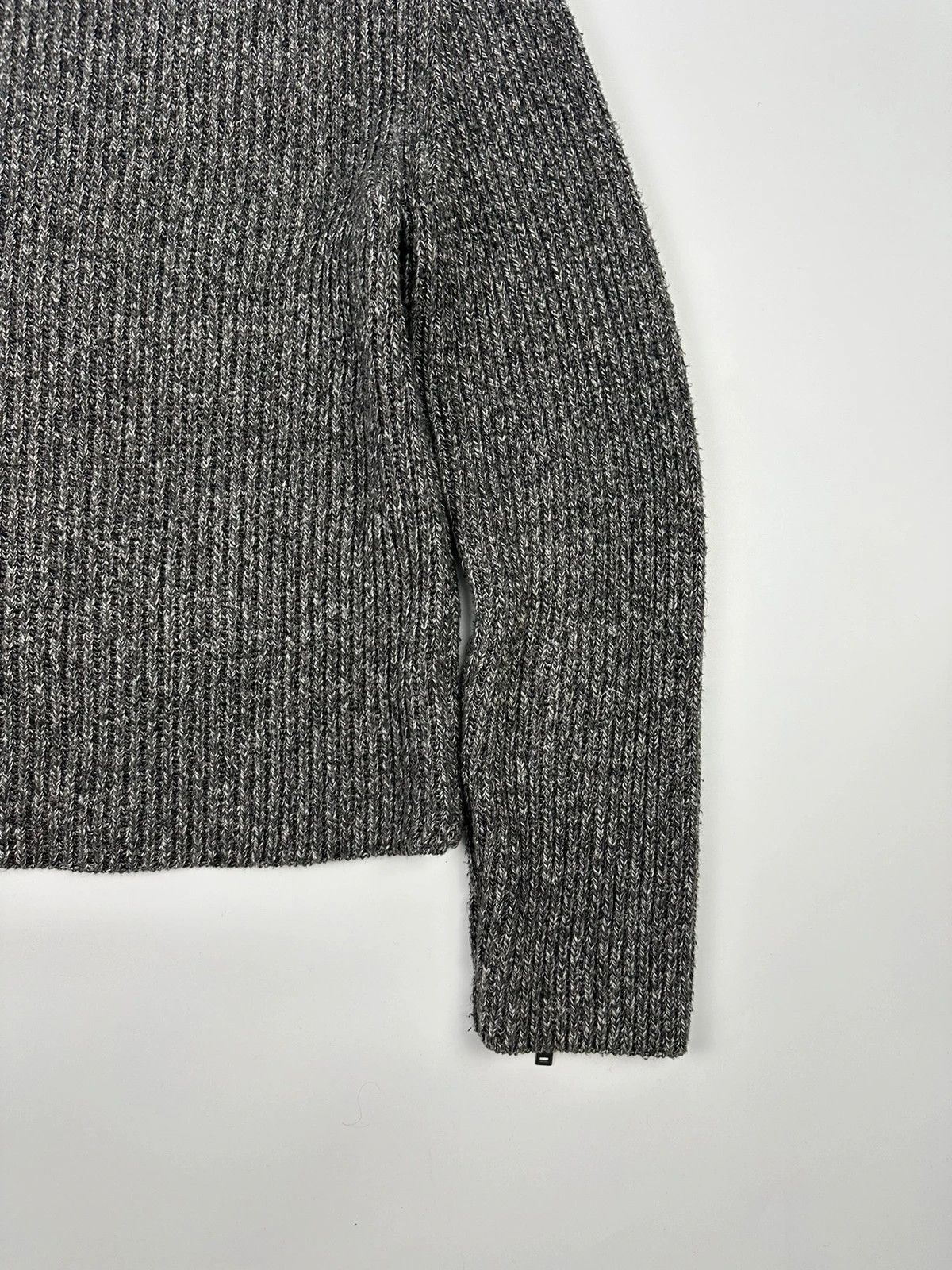 Maison Margiela Maison Margiela FW2017 Line 14 Grey Knit Sweater Zip Sleeves Size US M / EU 48-50 / 2 - 9 Thumbnail