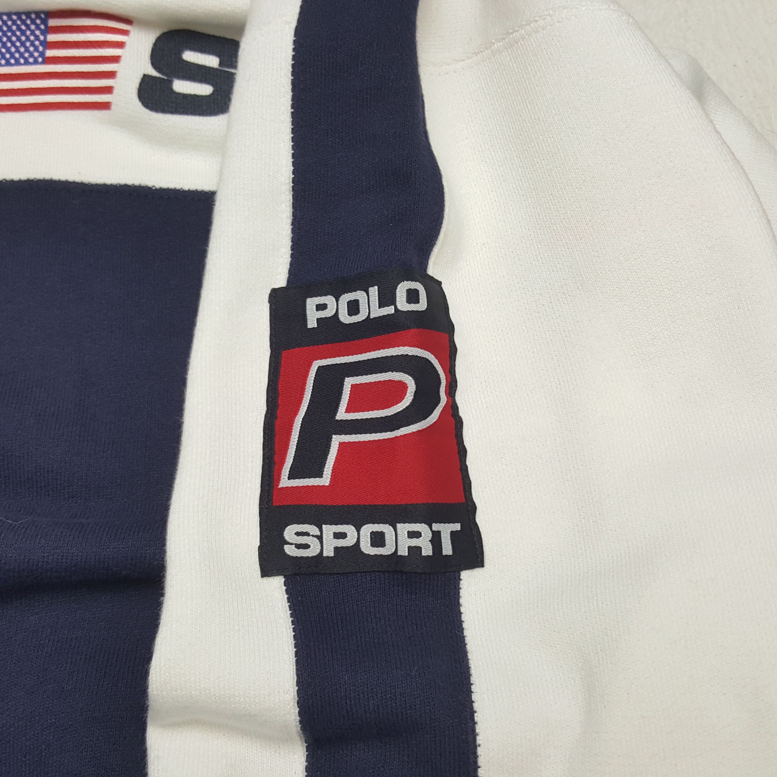 Polo Ralph Lauren × Vintage Vintage Polo Sports Sweatshirt Size US XL / EU 56 / 4 - 7 Thumbnail