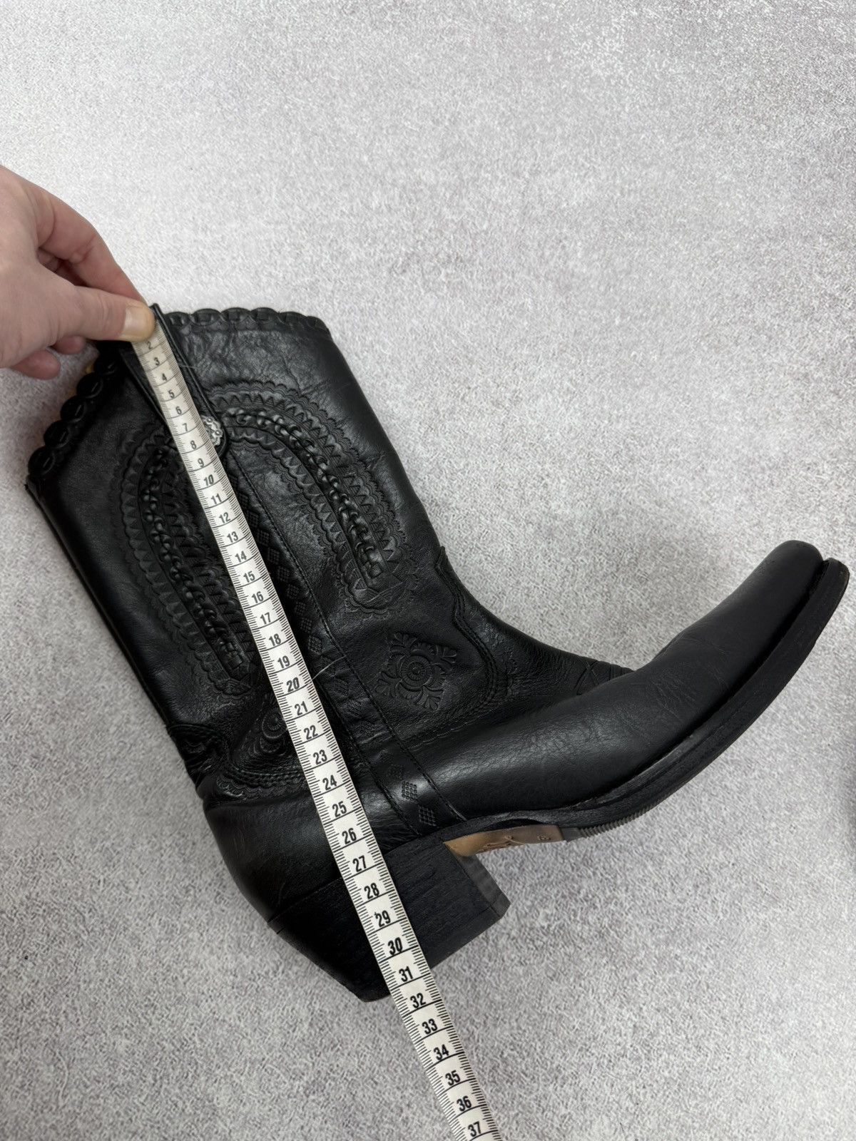 ASH Ash Black Leather Cowboy Western Boots Size 37 Size US 7 / IT 37 - 14 Thumbnail