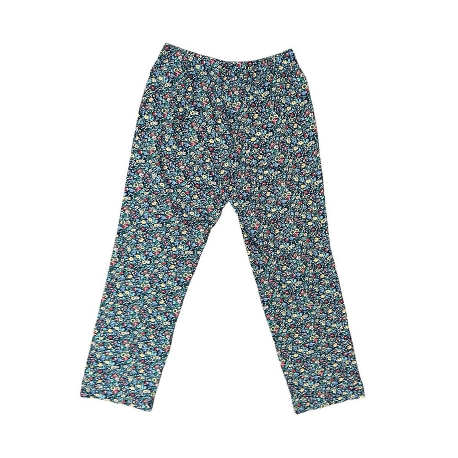 Lands' End Lands' End Knit Pajama Set Long Sleeve T-Shirt and Pants XS Size ONE SIZE - 4 Thumbnail