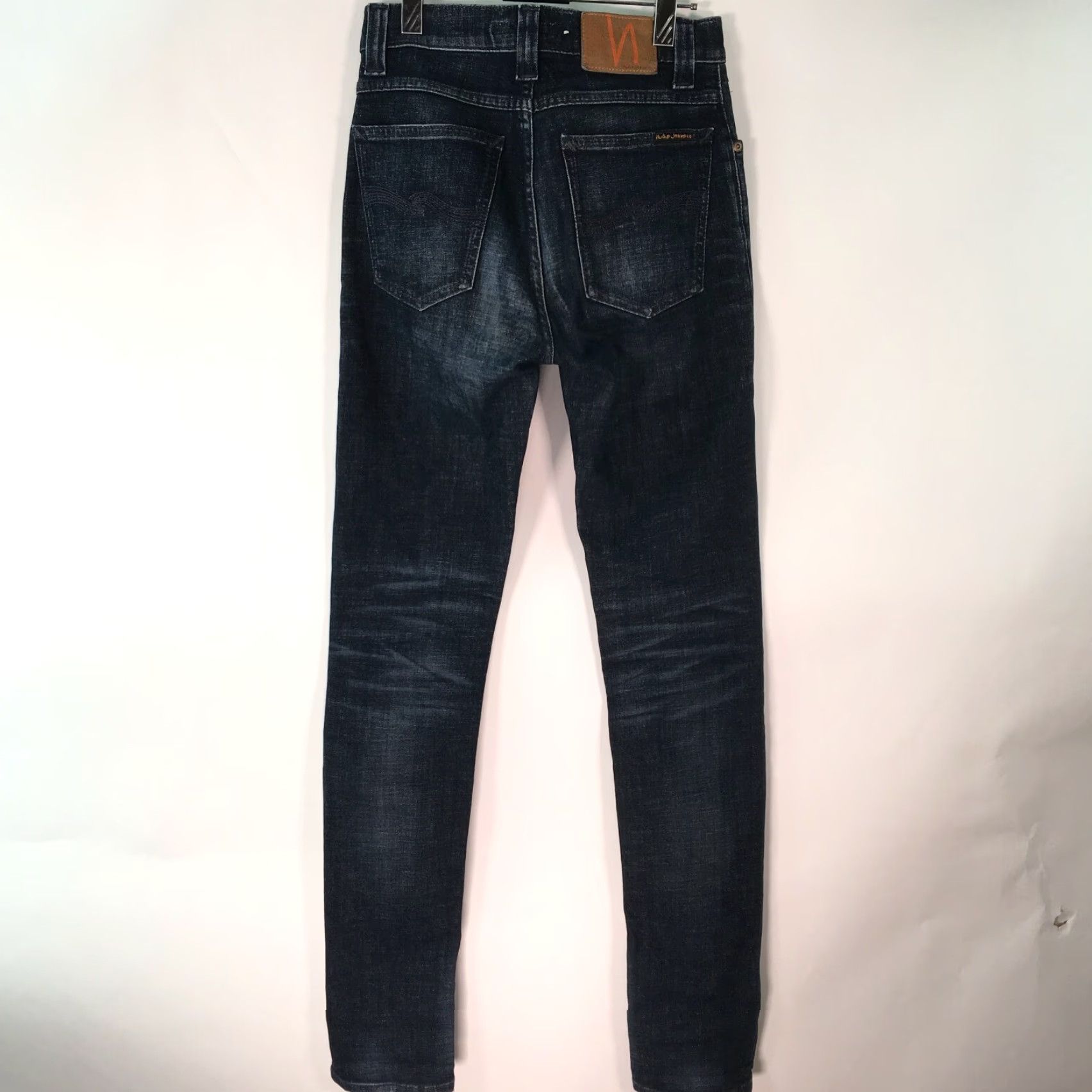 Vintage Nudie Jeans Mens Navy Dark Blue 27x32 Straight Athletic Regular 27 Navy Blue 90s? Mens Size US 27 - 3 Thumbnail