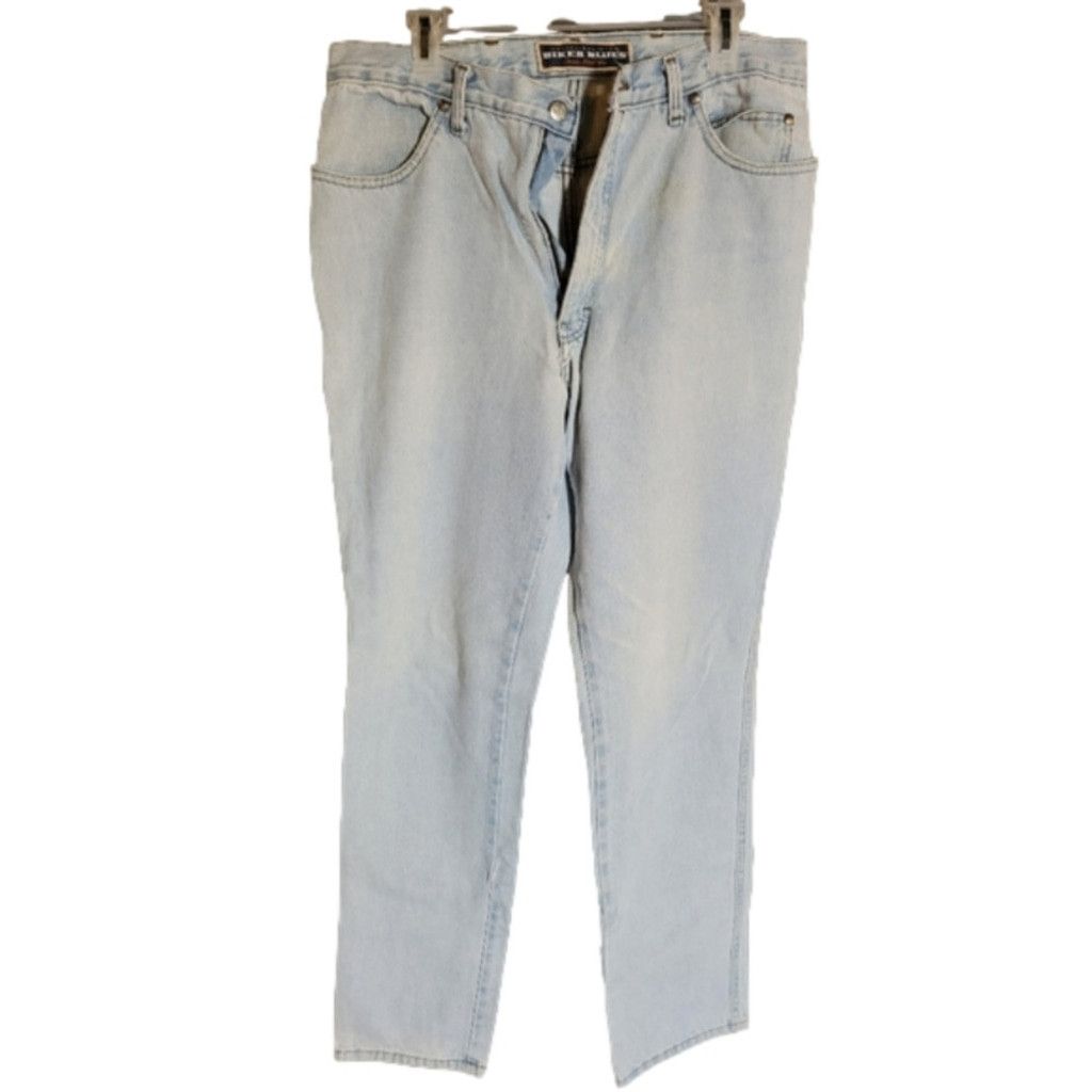 Harley Davidson Harley Davidson Mens, Light Blue Jeans. Vintage, Size 34/34 Size US 34 / EU 50 - 1 Thumbnail