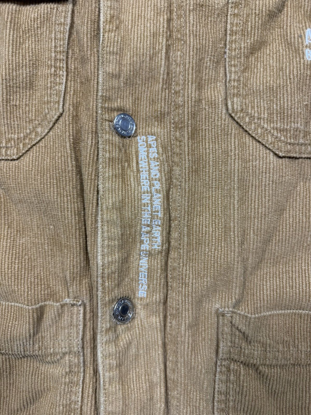 Aape Corduroy Jacket AAPE by A Bathing Ape XL Size US XL / EU 56 / 4 - 9 Thumbnail