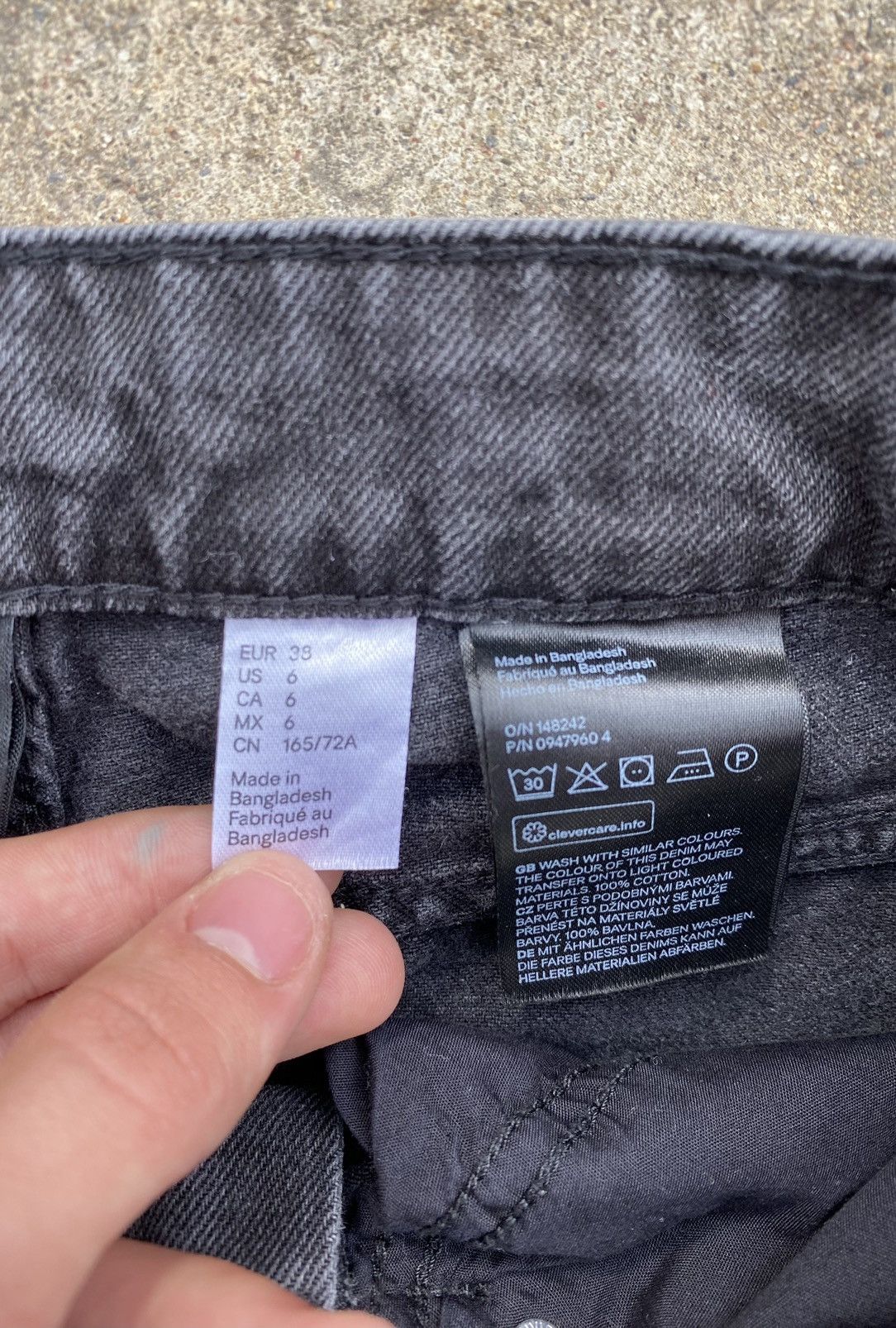 Designer × Vintage Black Distressed Flared Jeans Size US 26 / EU 42 - 5 Thumbnail