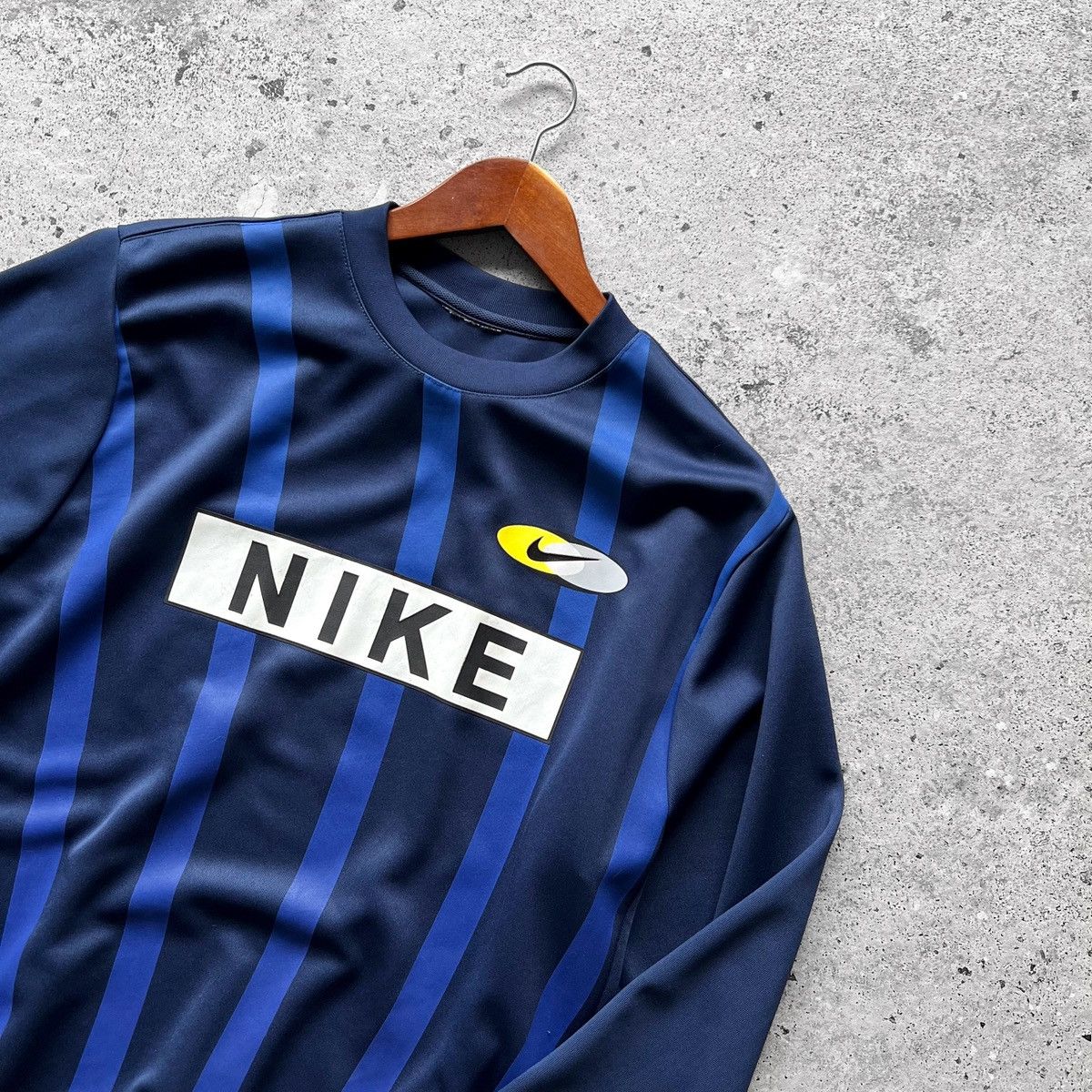 Nike Nike Mens Big Logo Long Sleeve Track Sweatshirt Retro Design Size US M / EU 48-50 / 2 - 2 Thumbnail