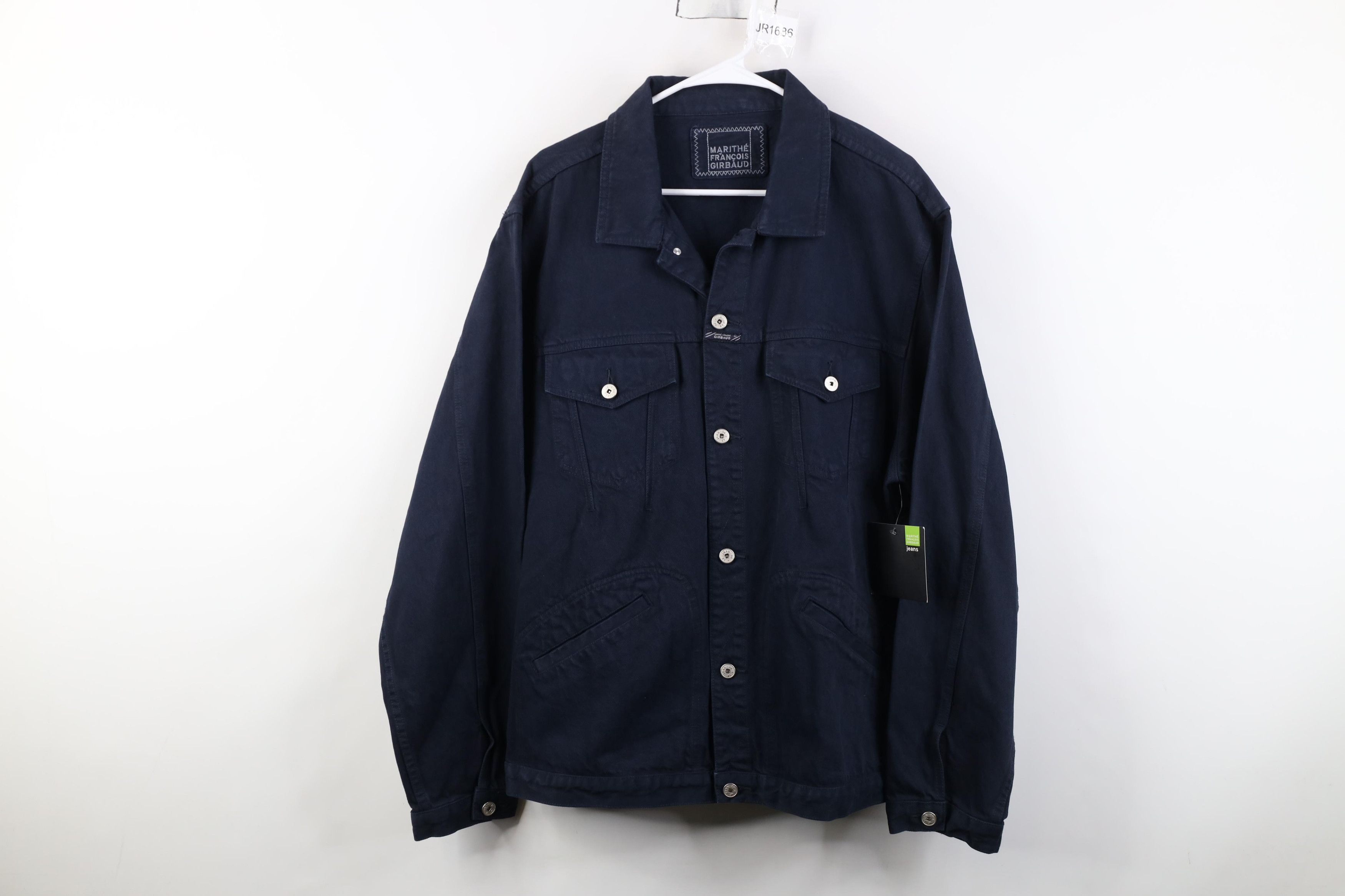 Marithe + Francois Girbaud Deadstock Vintage 90s Marithe Francois Girbaud Denim Jacket Size US XL / EU 56 / 4 - 1 Thumbnail