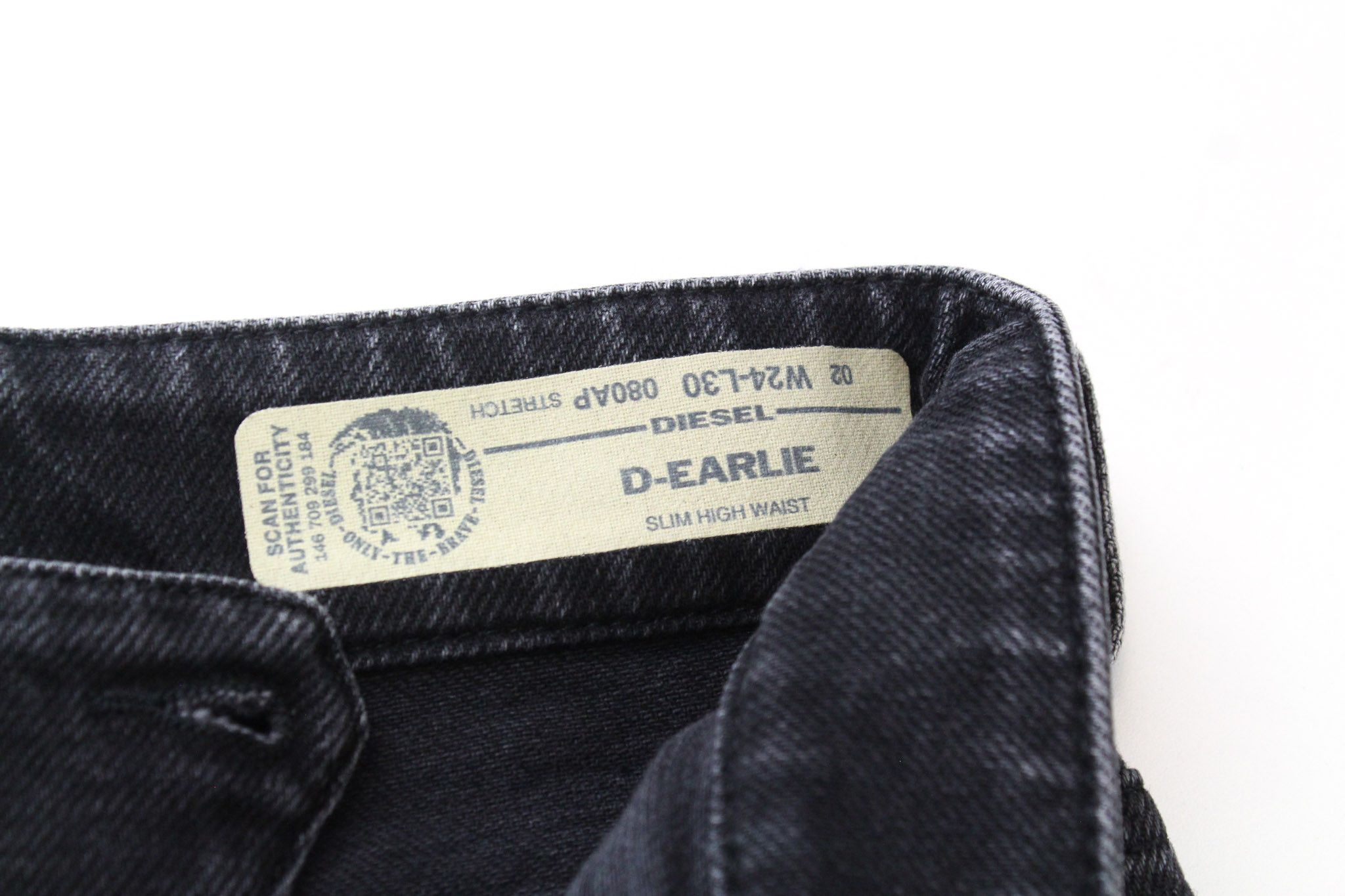 Diesel D-EARLIE 080AP W24/L30 Girls Black Jeans 70059 Size 24" / US 00 / IT 34 - 5 Thumbnail
