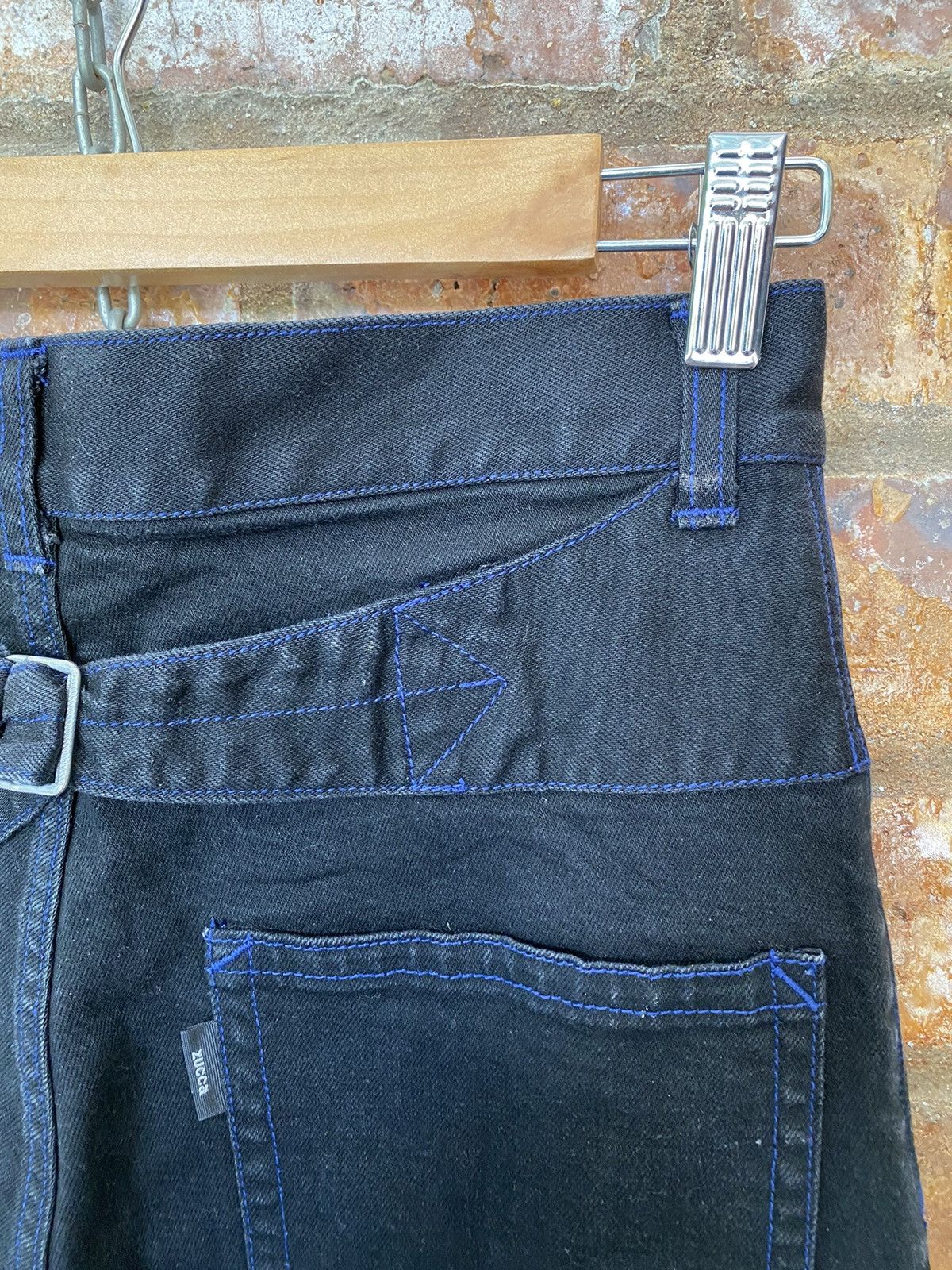 CABANE de ZUCCa × Issey Miyake × Japanese Brand Zucca by Issey Miyake Bucket Back blue stitch drop crotch Size US 28 / EU 44 - 10 Thumbnail
