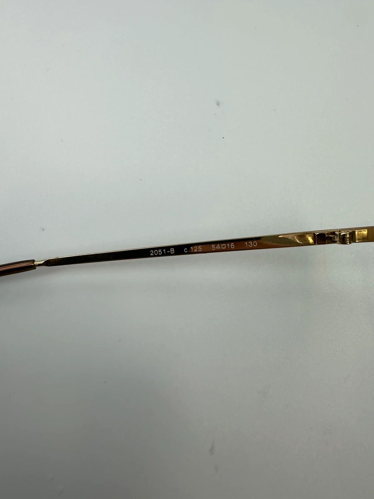 Chanel Chanel White Argent Gold Sunglasses Rimless Strass Size ONE SIZE - 7 Thumbnail