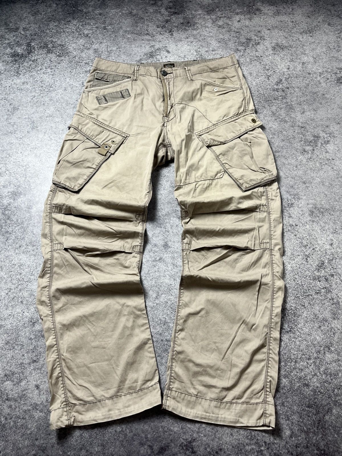 G-Star 🔥90'S G STAR RAW MULTIPOCKET MILITARY CARGO PANTS Size US 34 / EU 50 - 10 Thumbnail