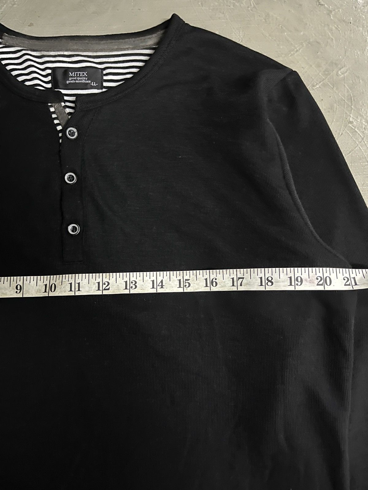 Greg Lauren Black Kurt Cobain LS Henley Inspired by RRL GREG LAUREN Size US M / EU 48-50 / 2 - 4 Thumbnail