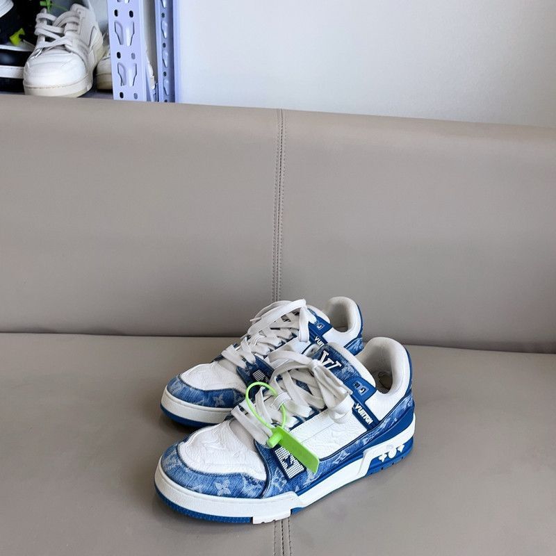 Louis Vuitton Louis Vuitton Denim Low-Top Fashion Sneakers -2508 Size US 9 / EU 42 - 2 Thumbnail