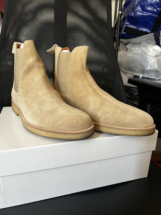 Common projects cheap chelsea boots tan