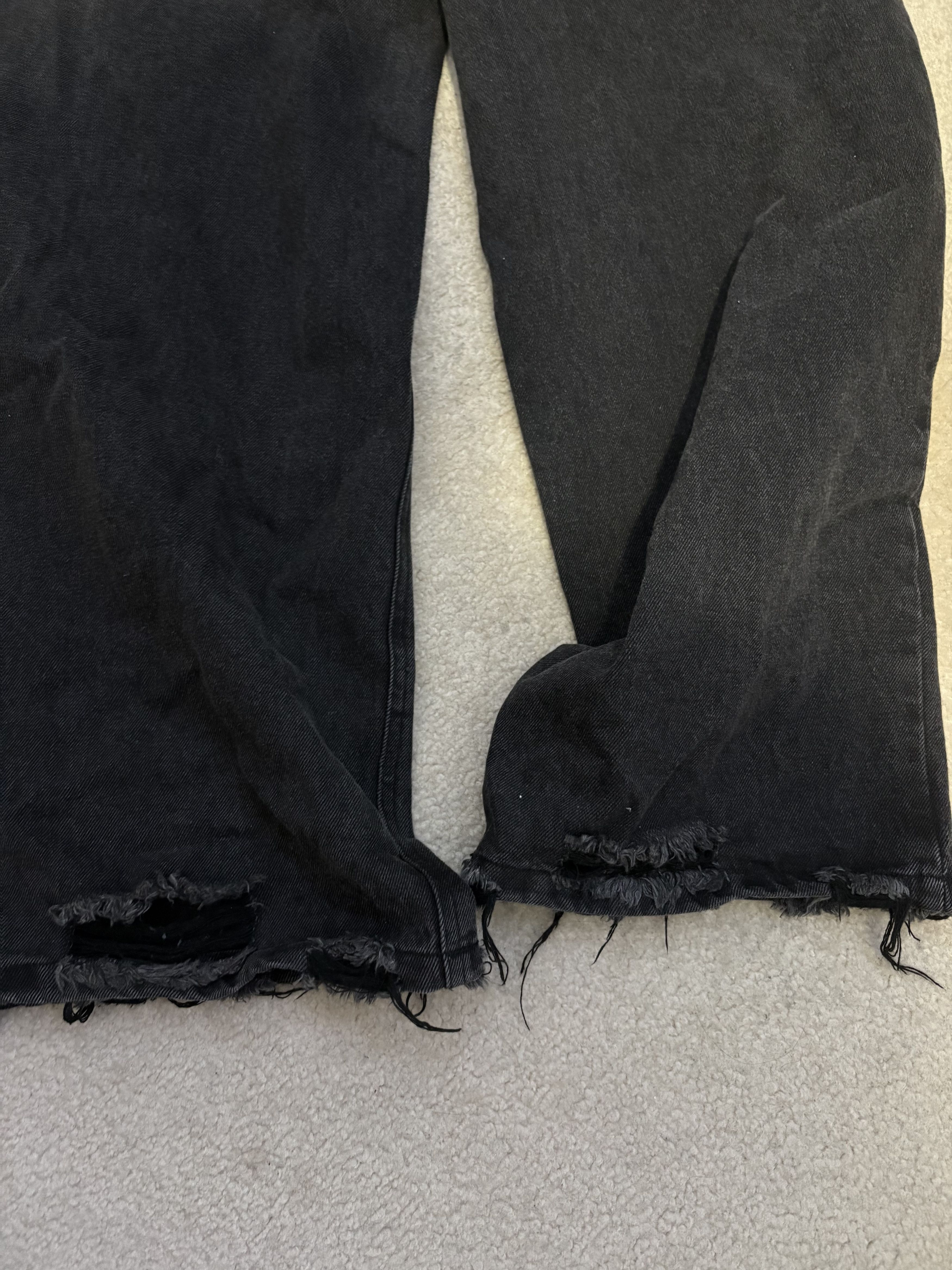 Japanese Brand Distressed Baggy Jeans Size US 32 / EU 48 - 4 Thumbnail