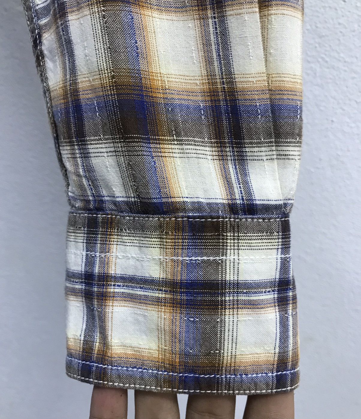 Kansai Yamamoto × Vintage Vintage Kansai Jeans Long Sleeve Shirt Button Up Size US L / EU 52-54 / 3 - 7 Thumbnail