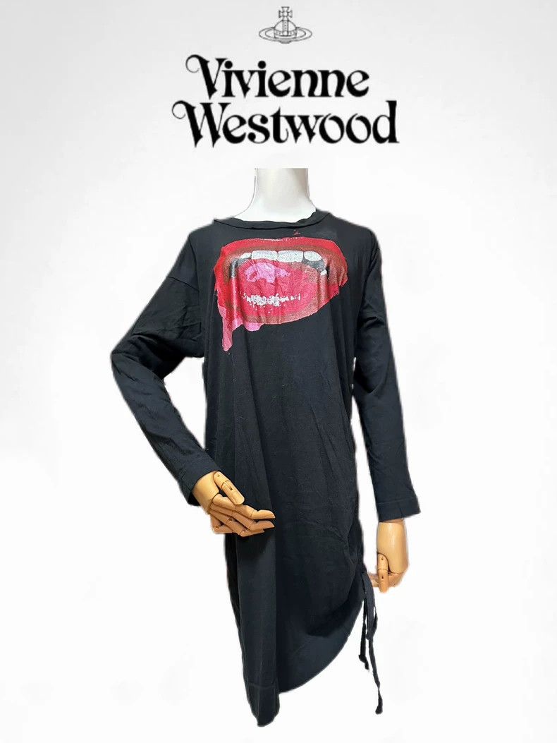 Vivienne Westwood Vivienne Westwood Red lips and irregular dress Size M / US 6-8 / IT 42-44 - 1 Thumbnail