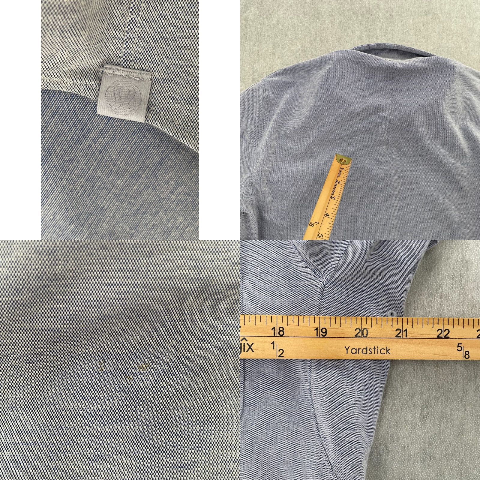 Lululemon Lululemon Commission Shirt Adult Large Blue Button-Up Long Sleeve Slim Fit Mens Size US L / EU 52-54 / 3 - 8 Thumbnail