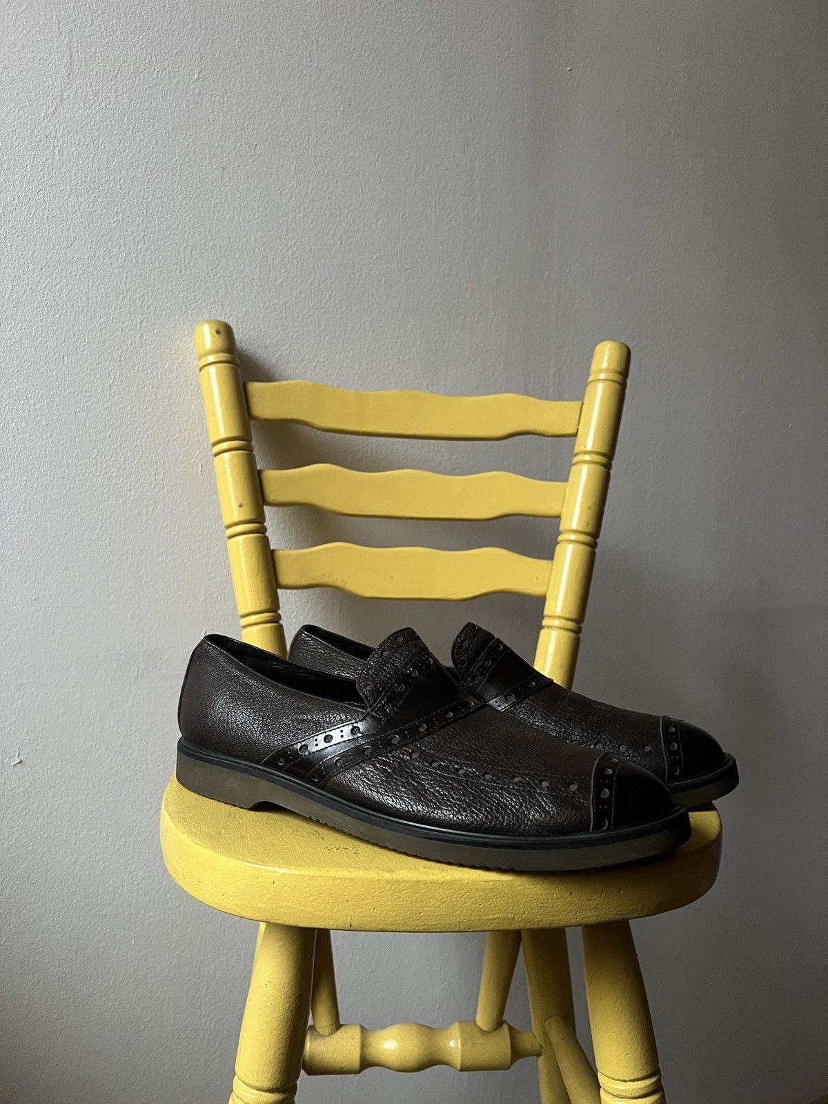 Comme des Garcons Homme Plus Comme Des Garçons Homme Plus Leather Slip-On Loafer Shoes Size US 9.5 / EU 42-43 - 12 Thumbnail