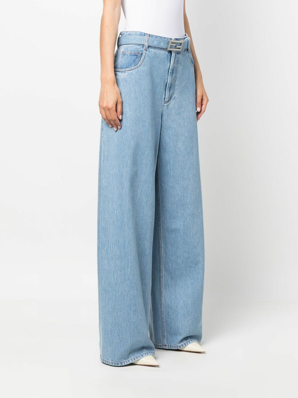 Fendi o1loc1c0824 Trousers in Blue Size 30" / US 8 / IT 44 - 3 Thumbnail