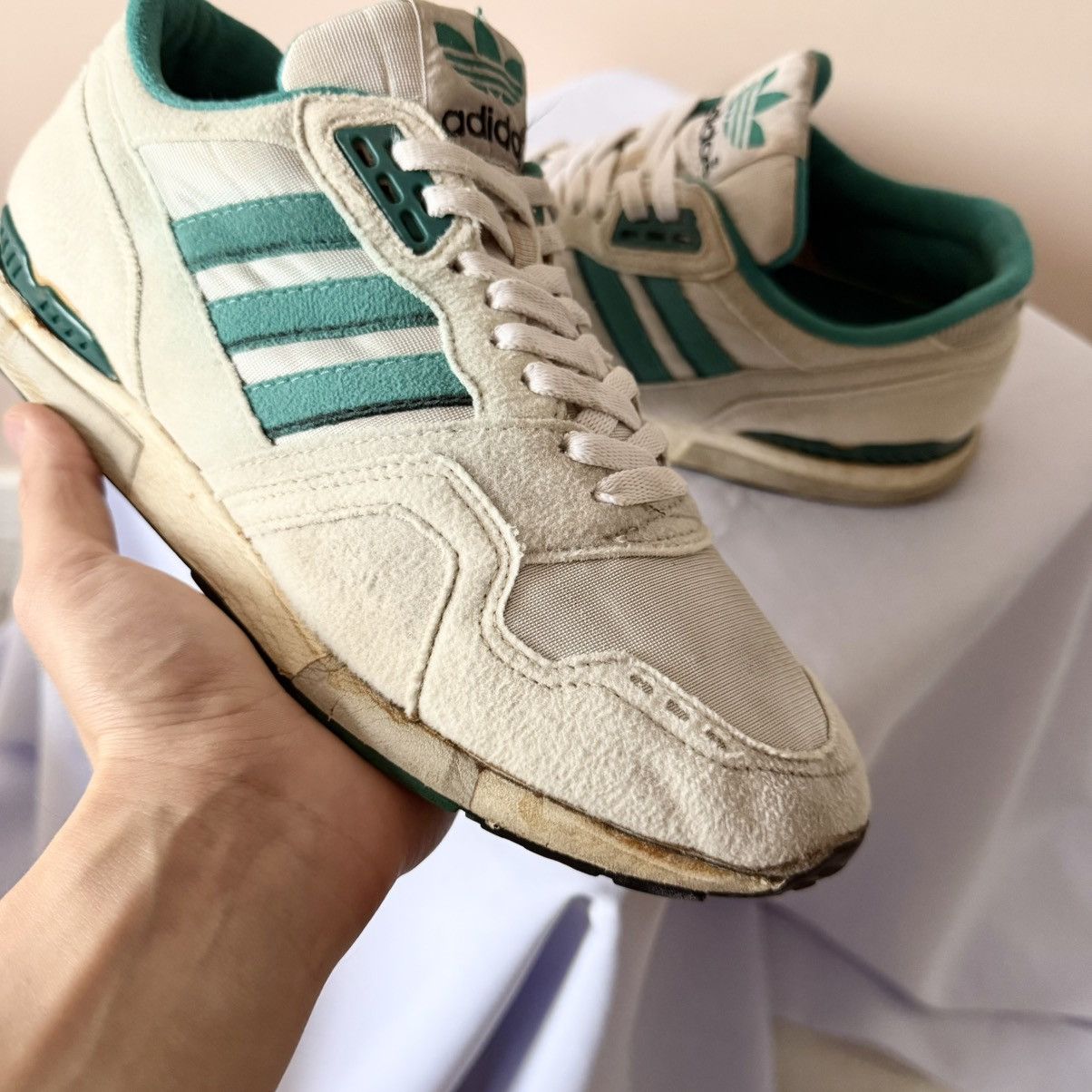 Adidas 80s Vintage Adidas TX8911 / 680 (Korea) Green/Cream Shoes Size US 8.5 / EU 41-42 - 7 Thumbnail