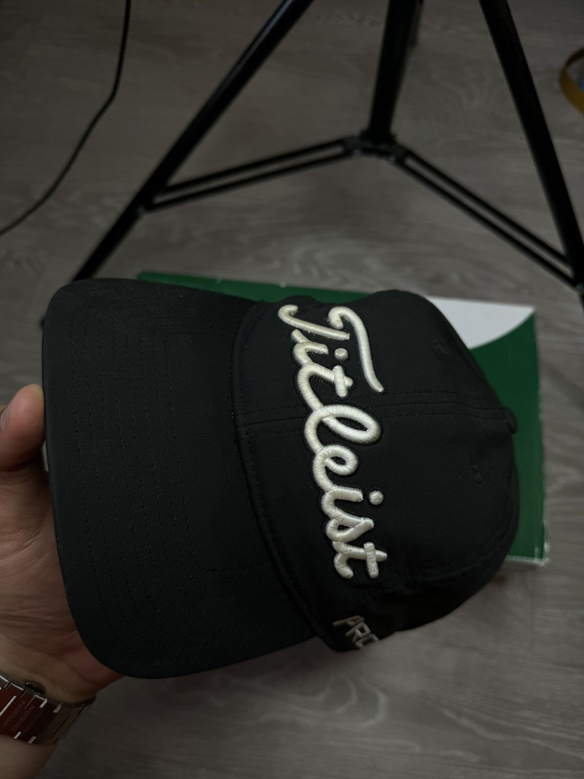 Footjoy × Japanese Brand × Titleist Titleist ProV1 FootJoy Golfing Logos Grey Adjustable Hat Size ONE SIZE - 4 Thumbnail