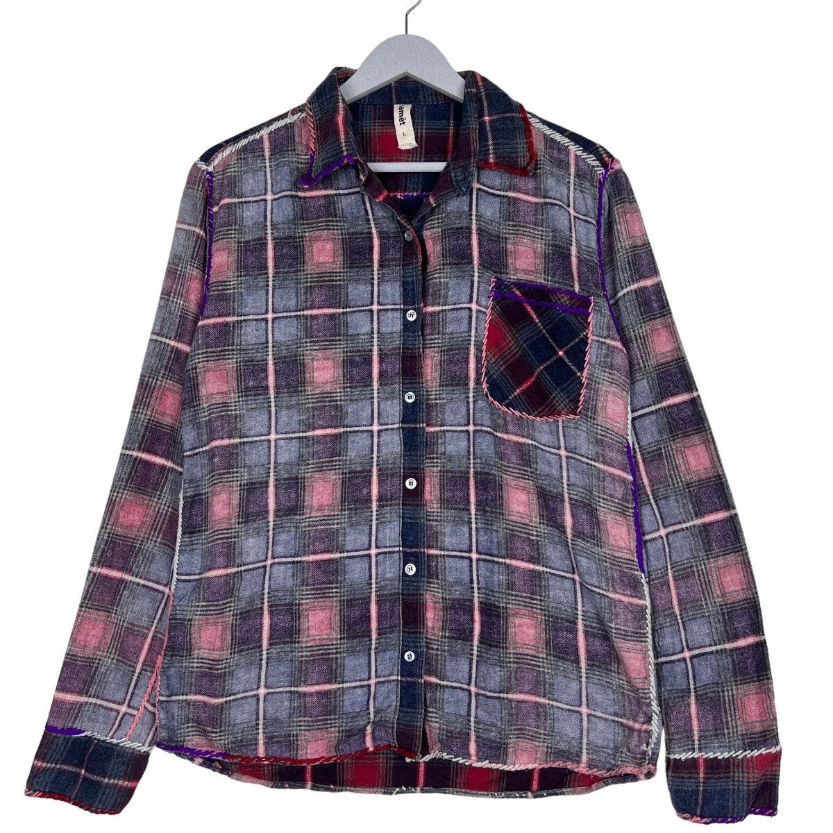 Japanese Brand 🔥 SAMET CHECK PLAID SHIRTS Size US M / EU 48-50 / 2 - 1 Thumbnail