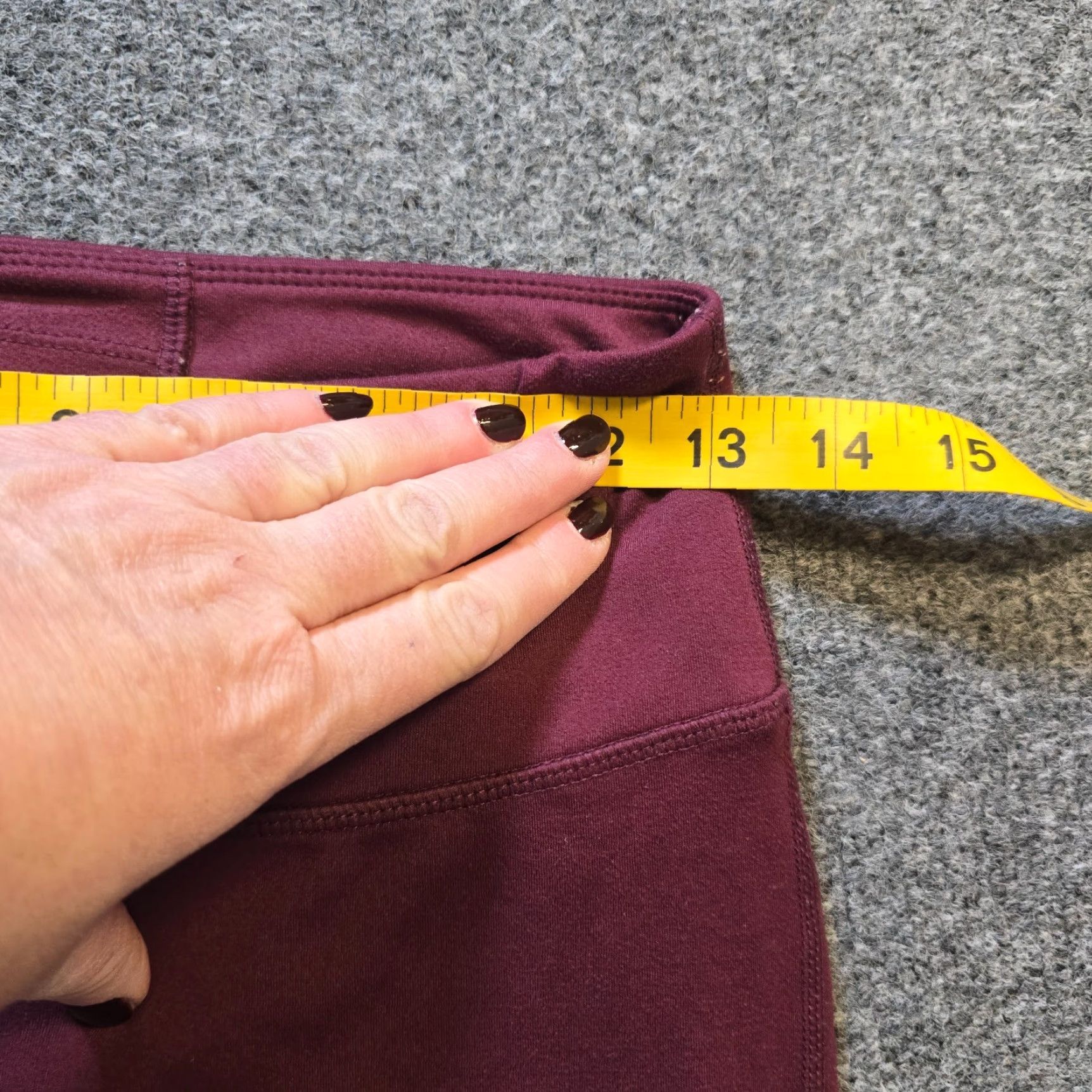 Free People Free People Pants Women Small Red Burgundy Stretch Legging Workout Casual Ankle Skinny Activewear Casual Wear Womens Size 28" / US 6 / IT 42 - 5 Thumbnail