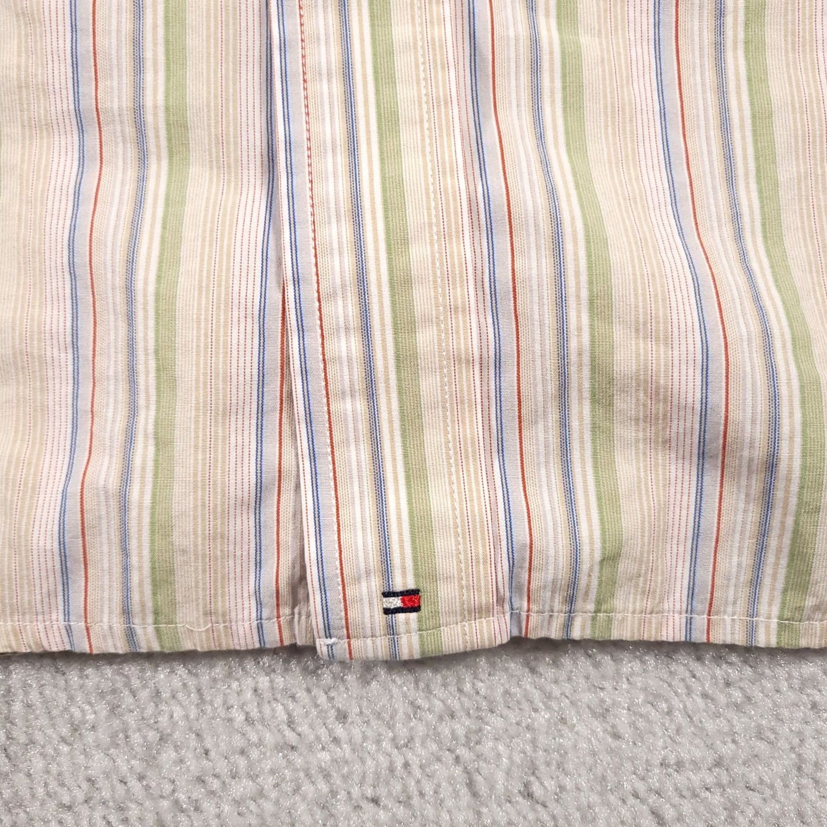 Tommy Hilfiger Tommy Hilfiger Shirt Mens Medium Striped 80s 2 Ply Long Sleeve Button-Down Pocket Multi Color Size US M / EU 48-50 / 2 - 5 Thumbnail