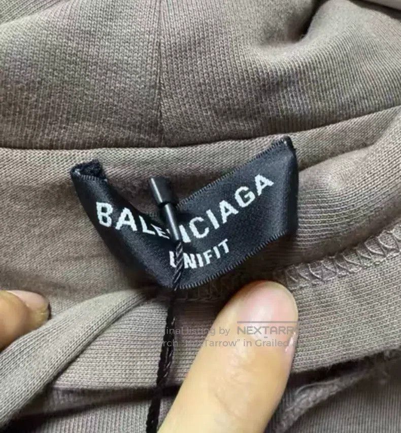 Balenciaga Balenciaga Destroyed hooded sweatshirt Size US XXS / EU 40 - 4 Thumbnail